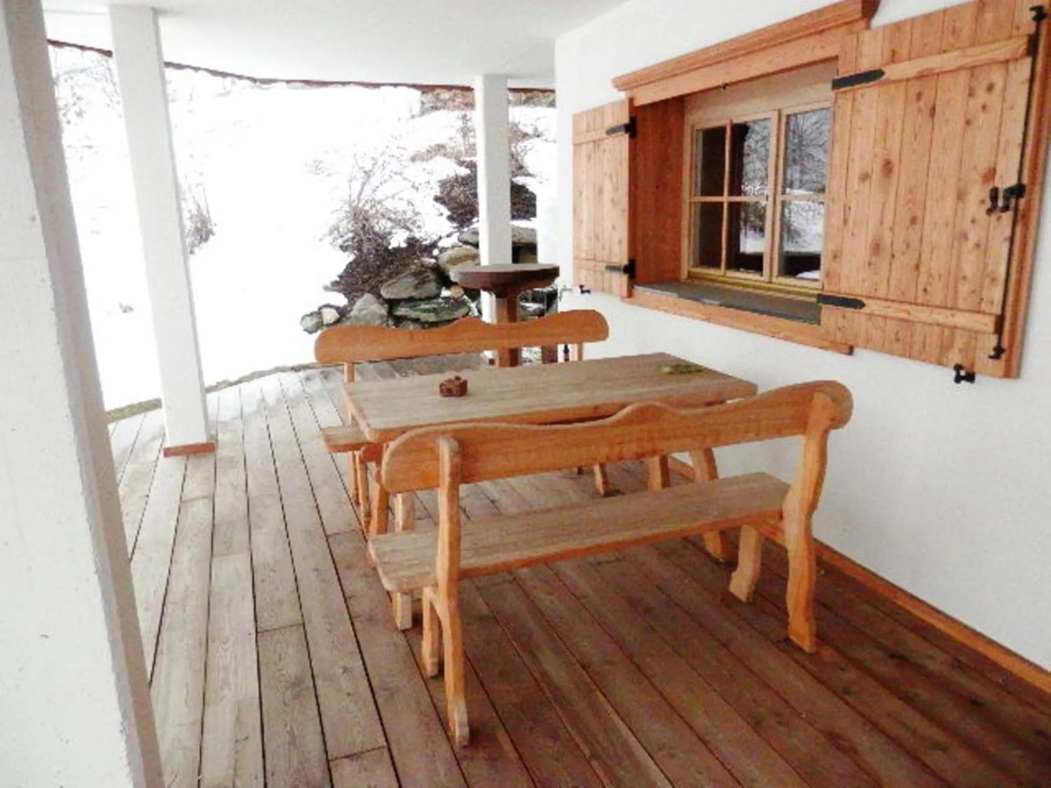 Balcony/Terrace in Chalet Mund