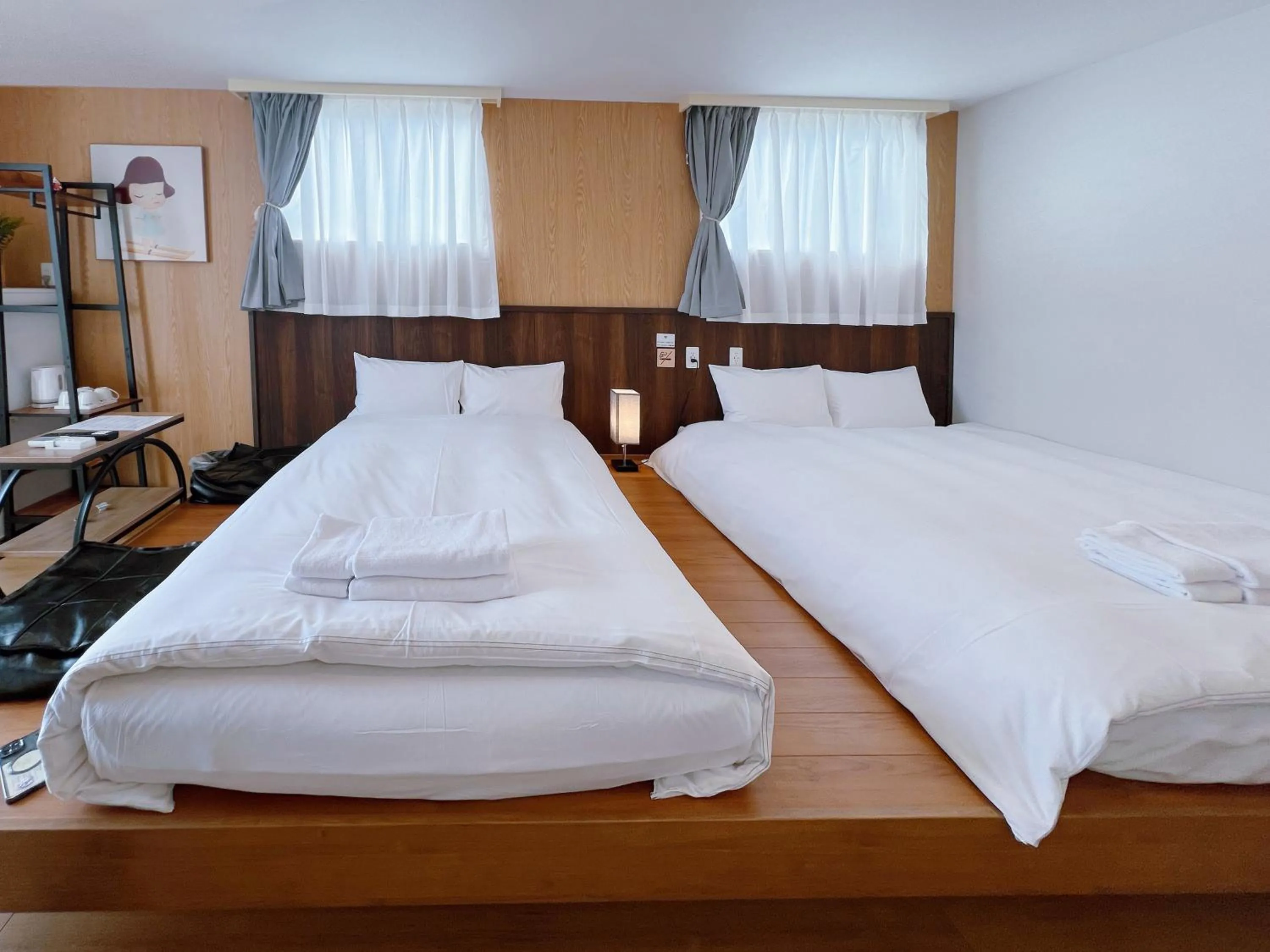 Bed in Softlight Inn Asakusa Tokyo