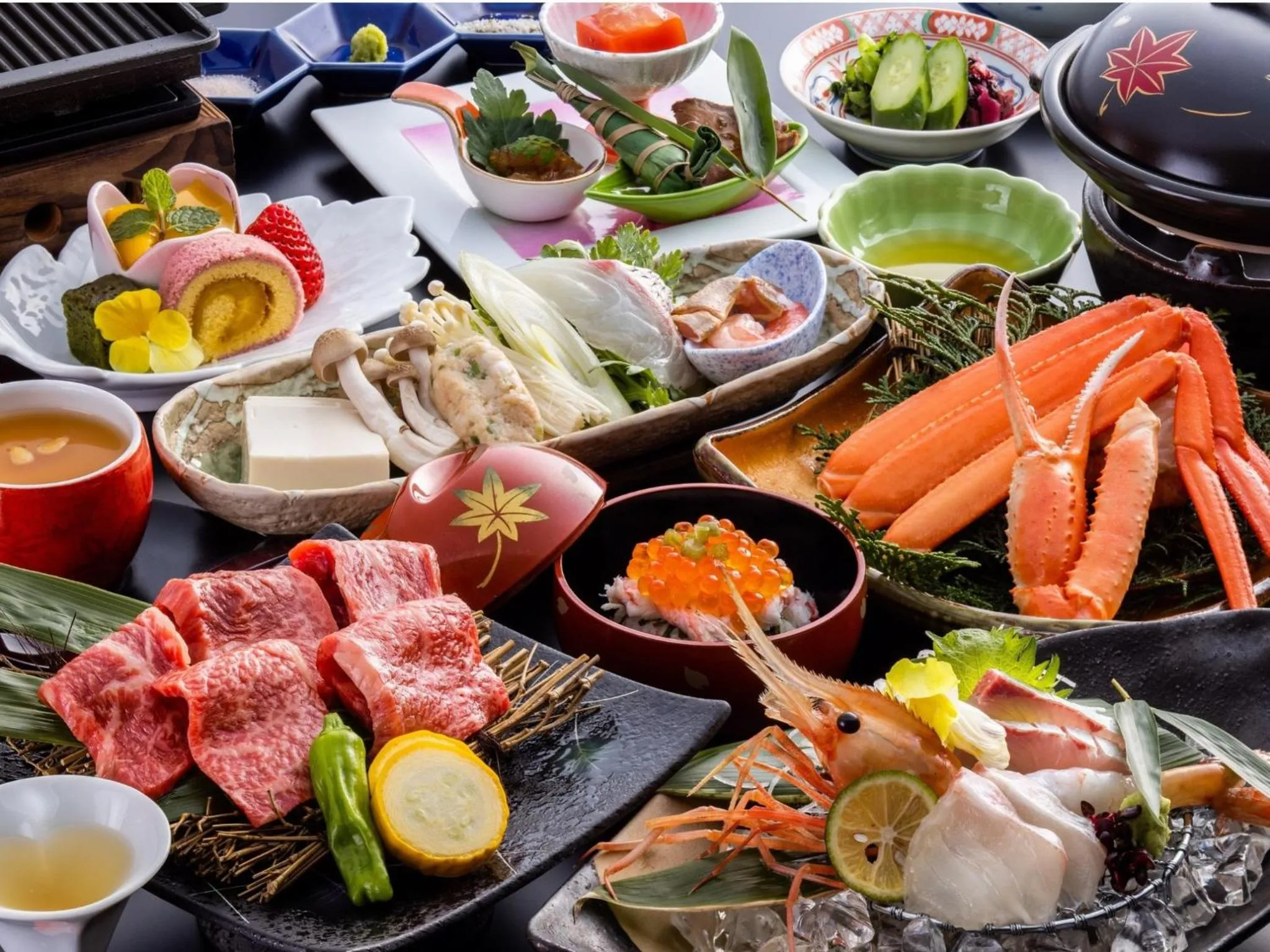 Dinner in Kinosakinoyado Ryokufukaku