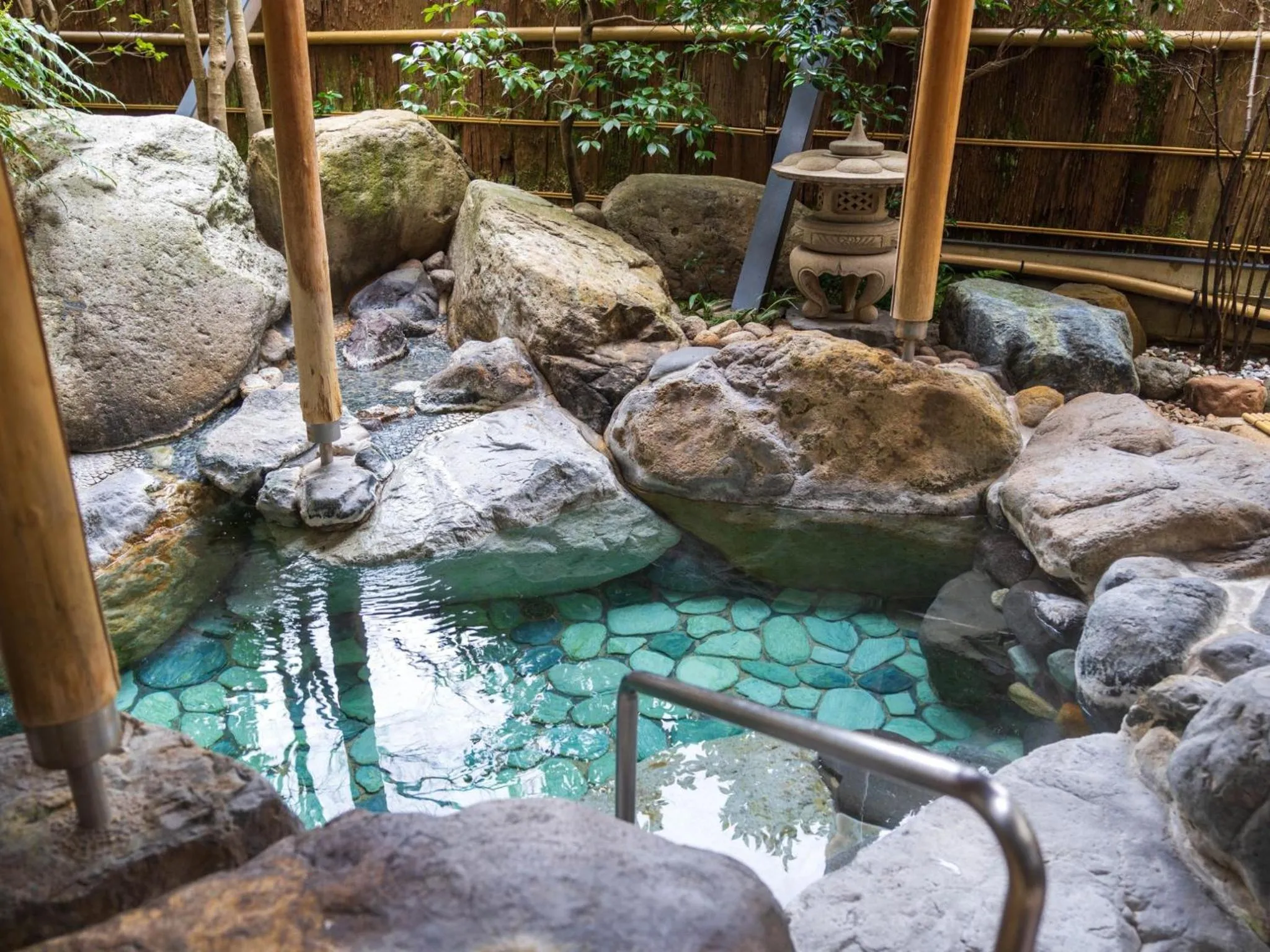 Open Air Bath in Kinosakinoyado Ryokufukaku