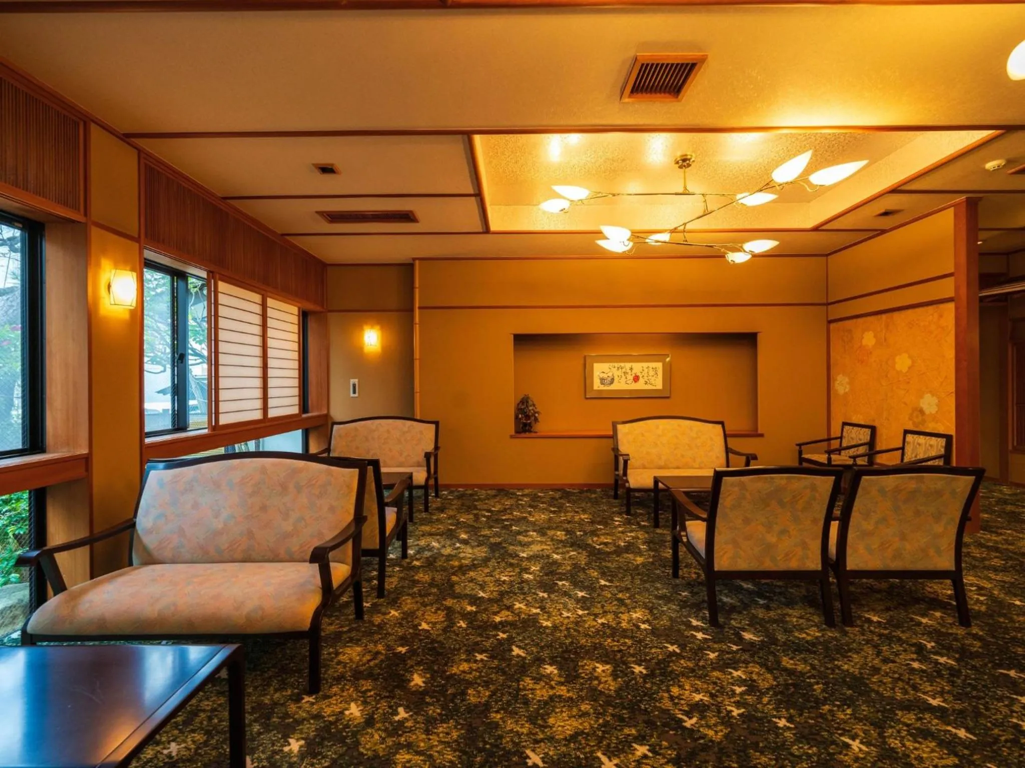 Lobby or reception in Kinosakinoyado Ryokufukaku