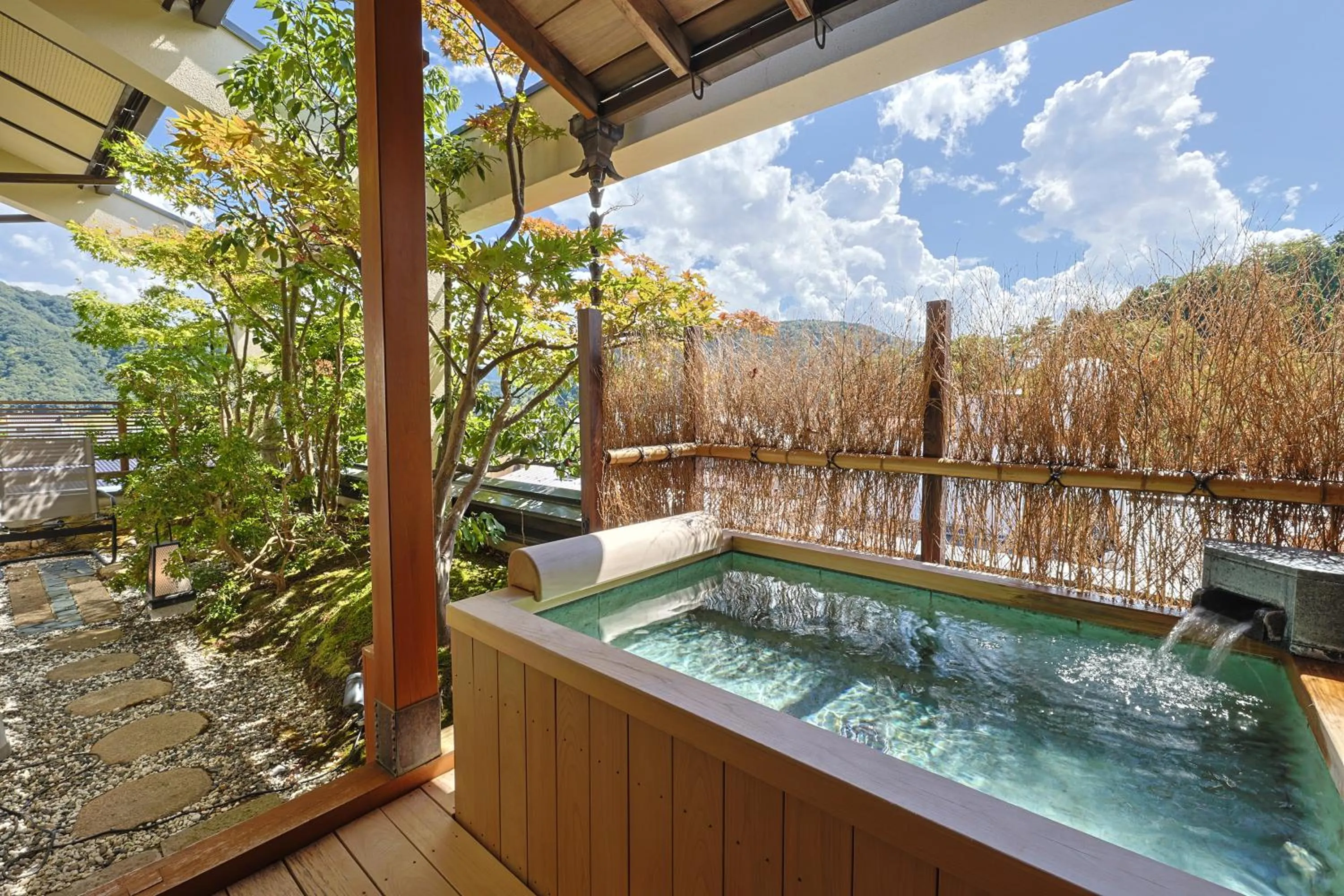 Open Air Bath in Kinosakinoyado Ryokufukaku