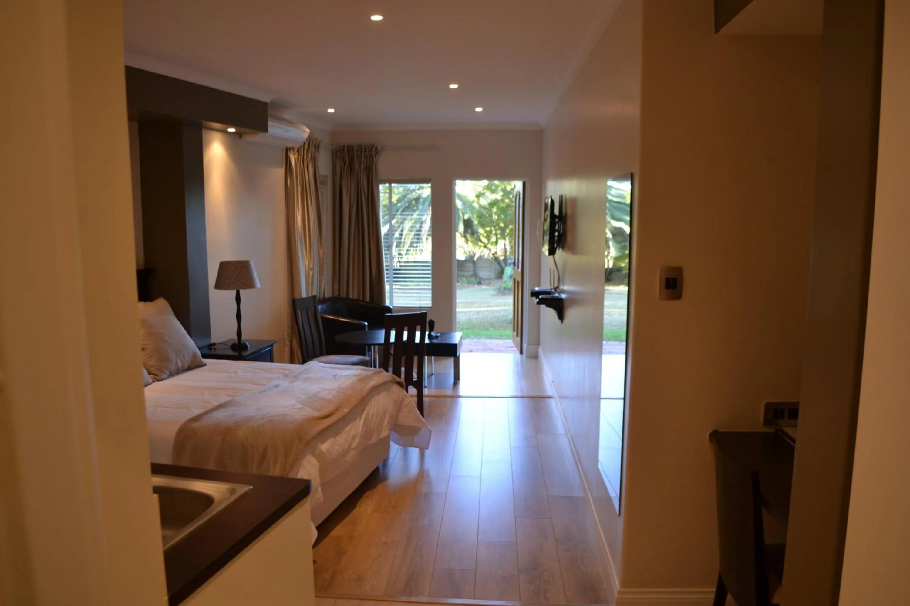 Photo of the whole room, Bed in The Haystack On Homestead