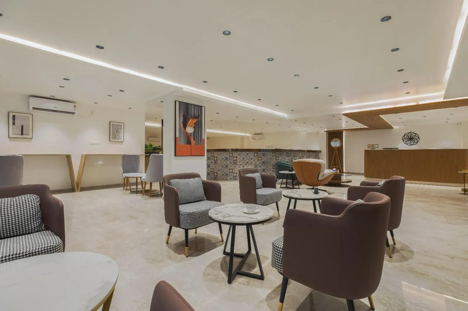 Seating area in Akoya Business Hotel Whitefield