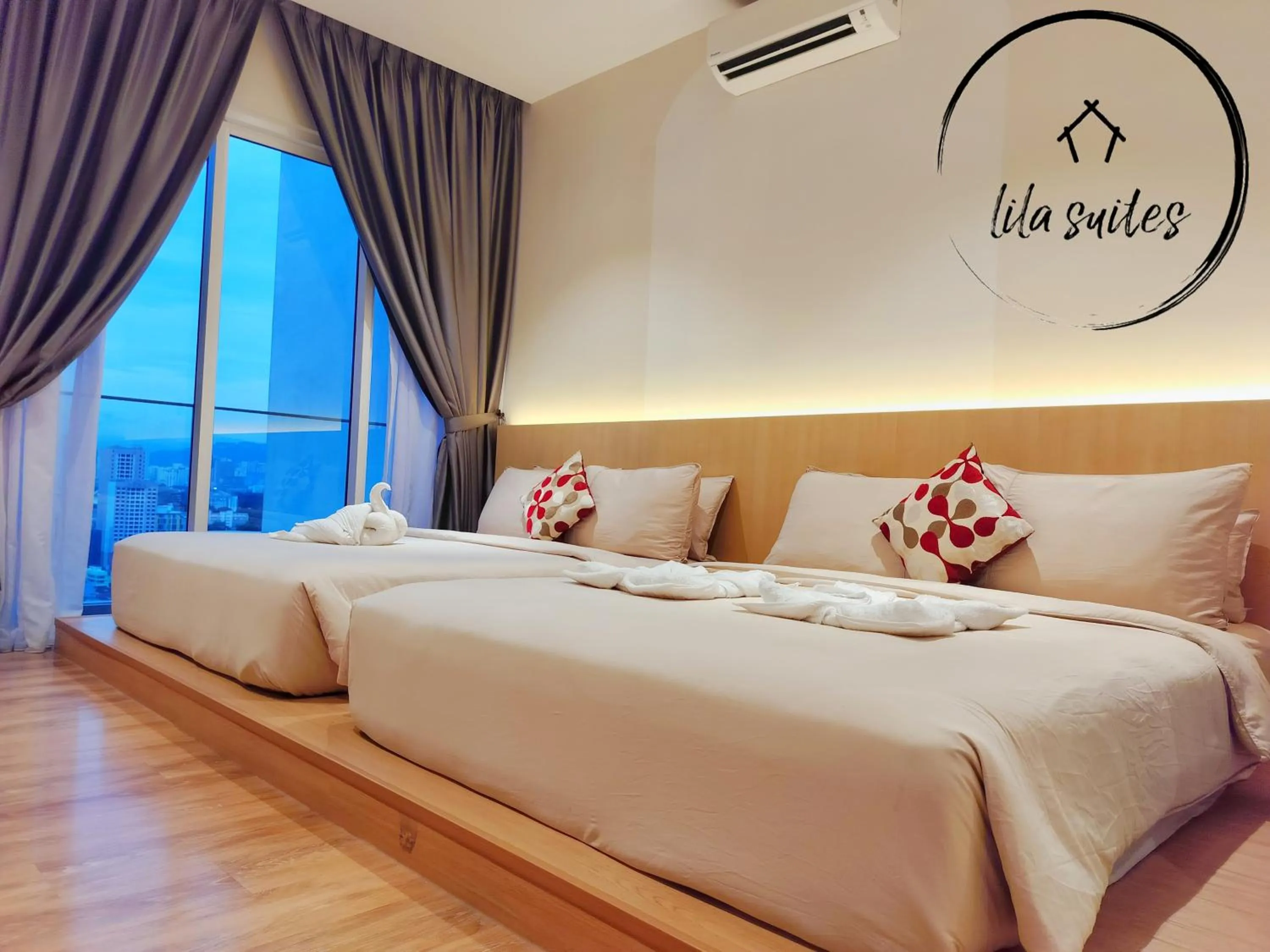 Bed in Lila Suites Quill Residence KLCC