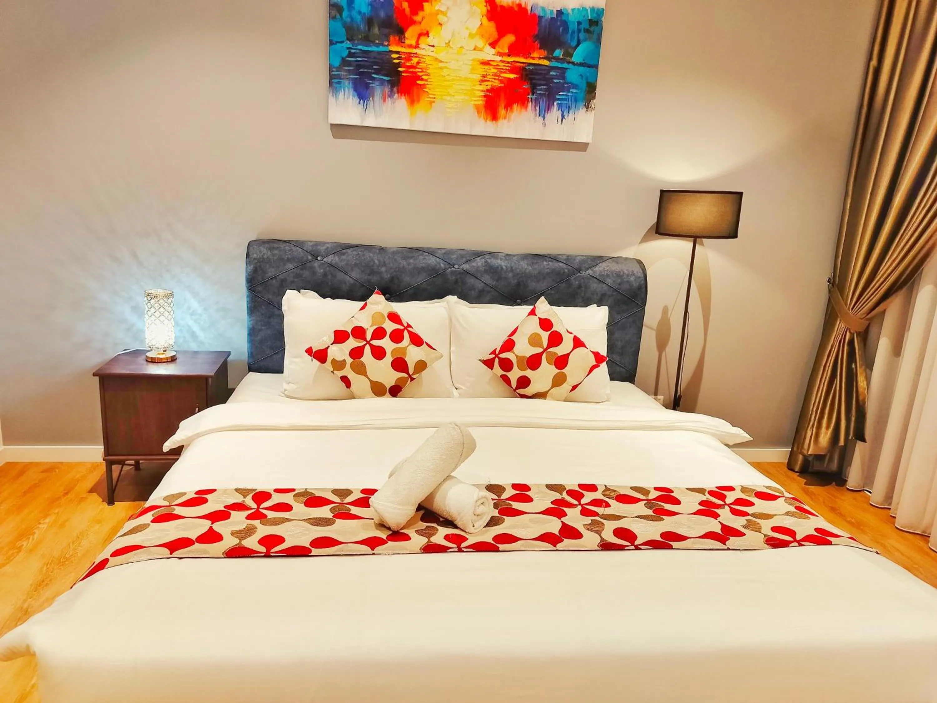 Bed in Lila Suites Quill Residence KLCC