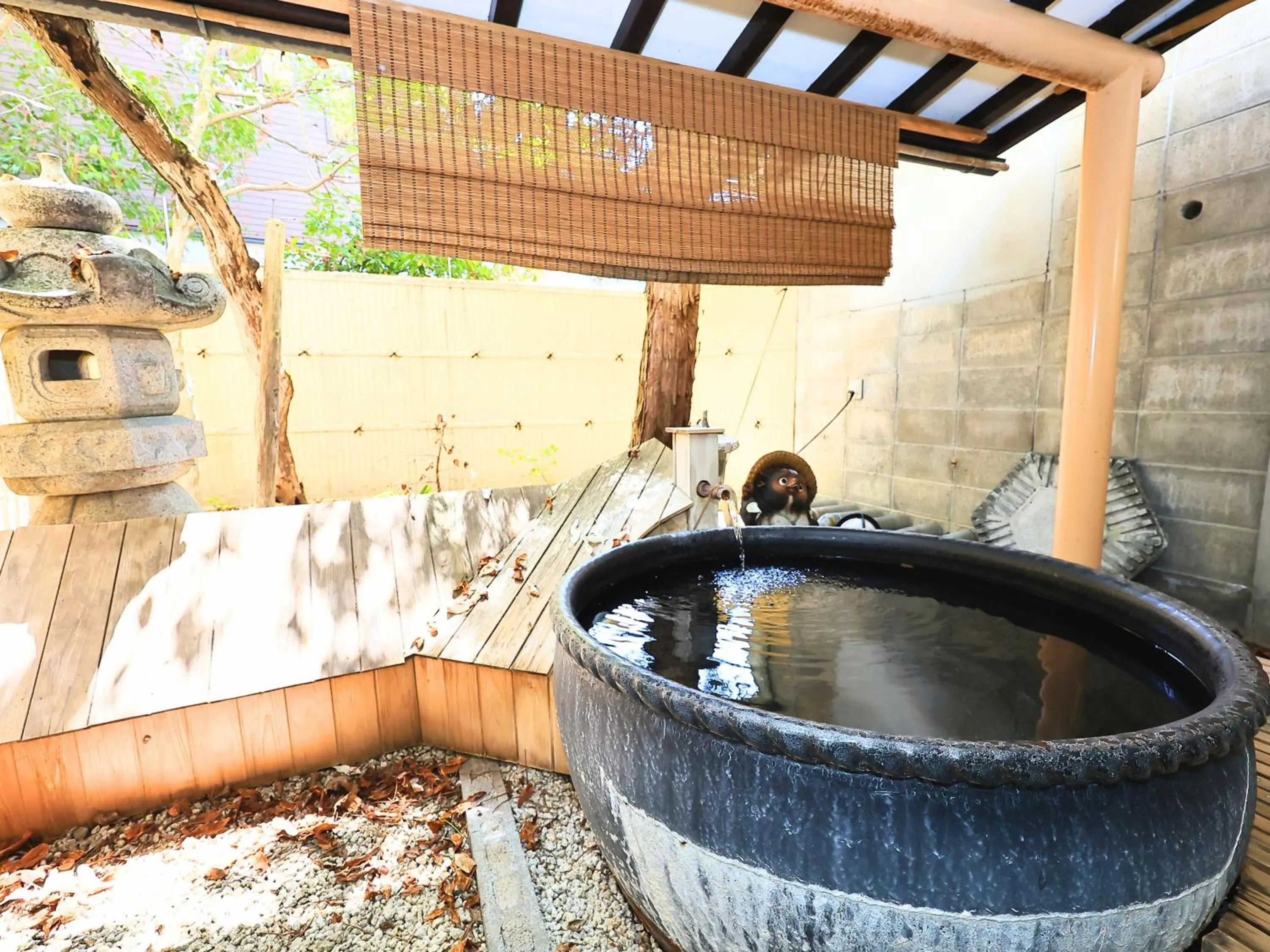 Open Air Bath in Oyado Hachibei