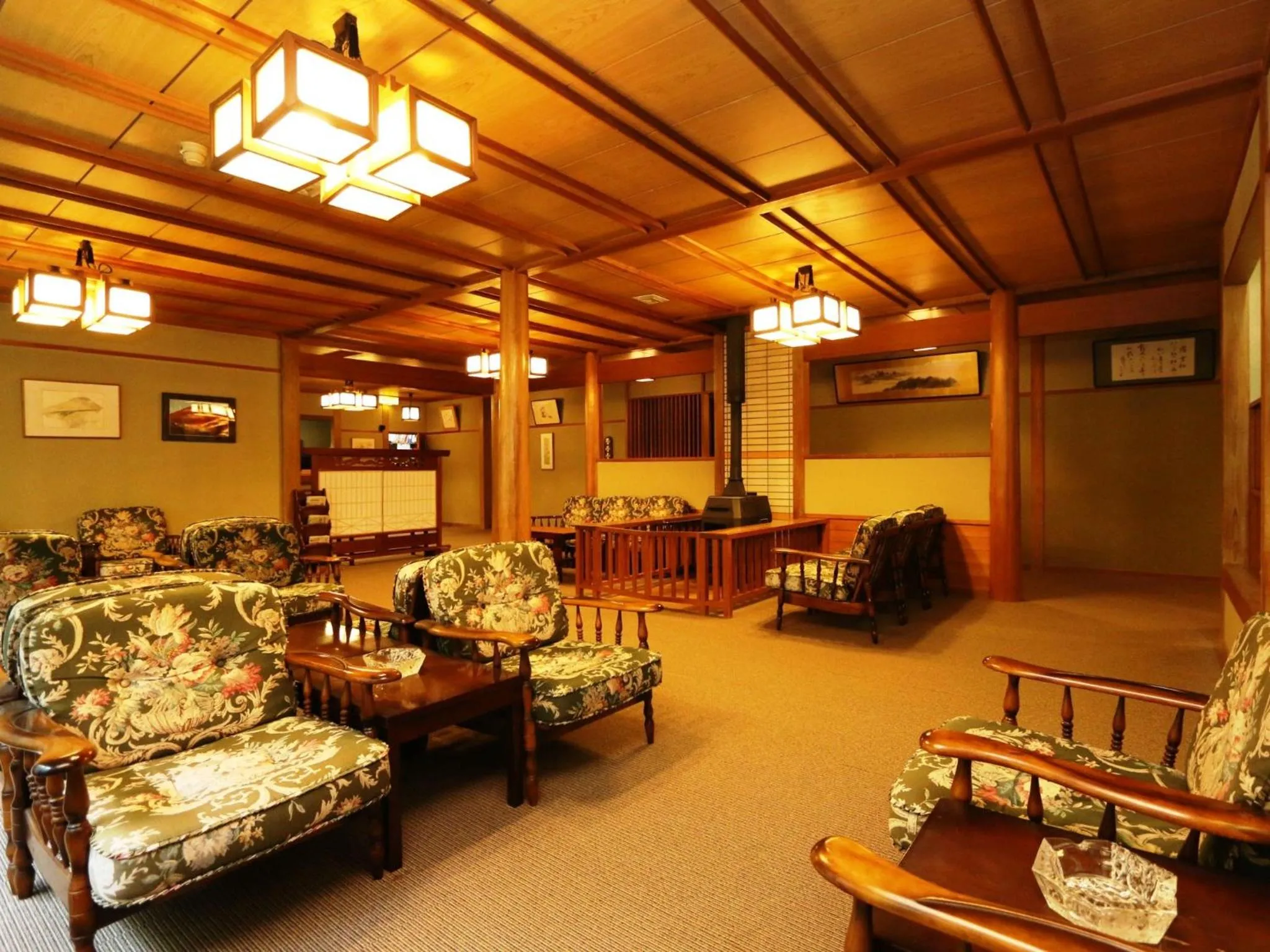 Lobby or reception in Kose Onsen