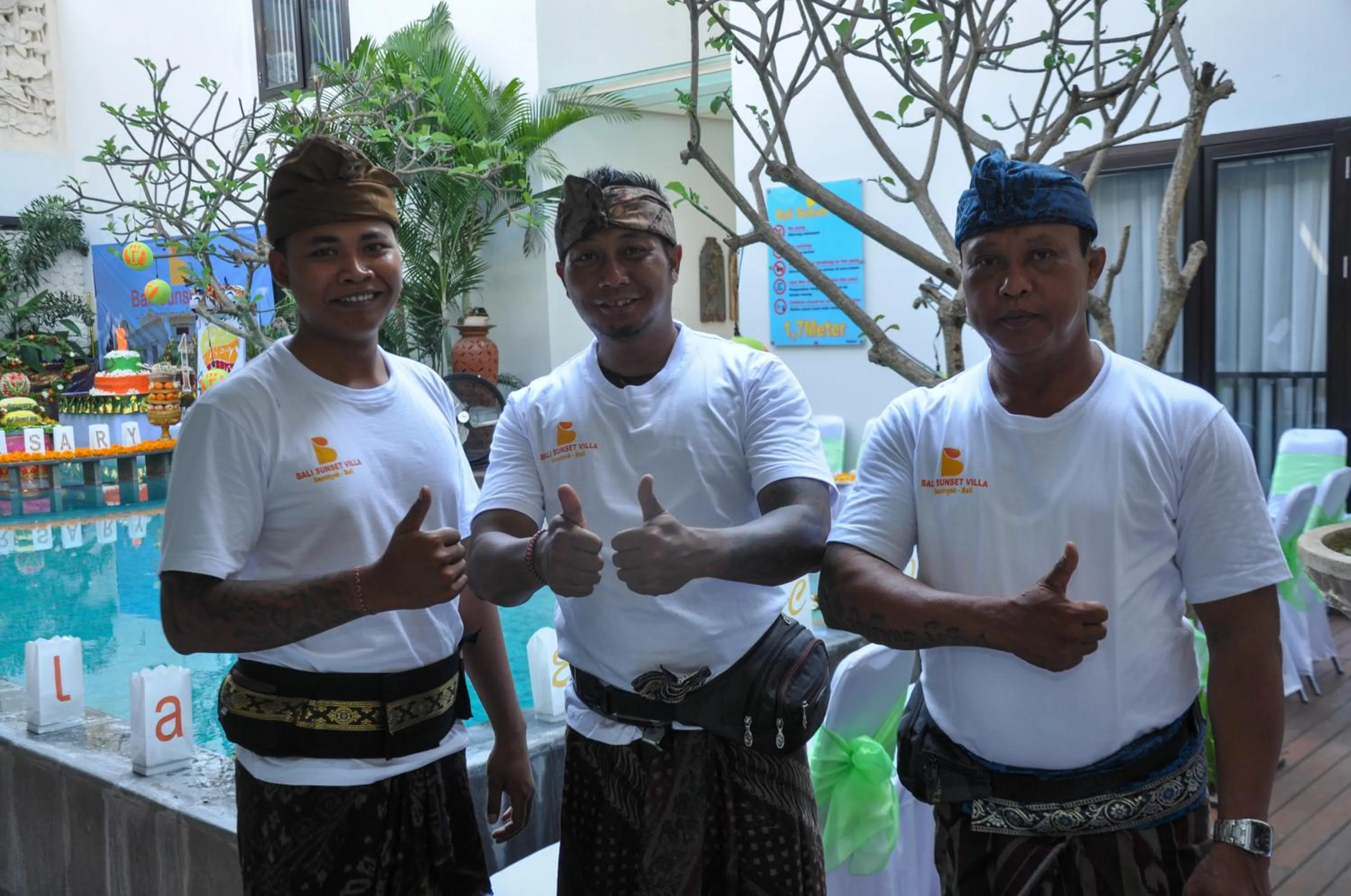 Staff in Bali Sunset Villa