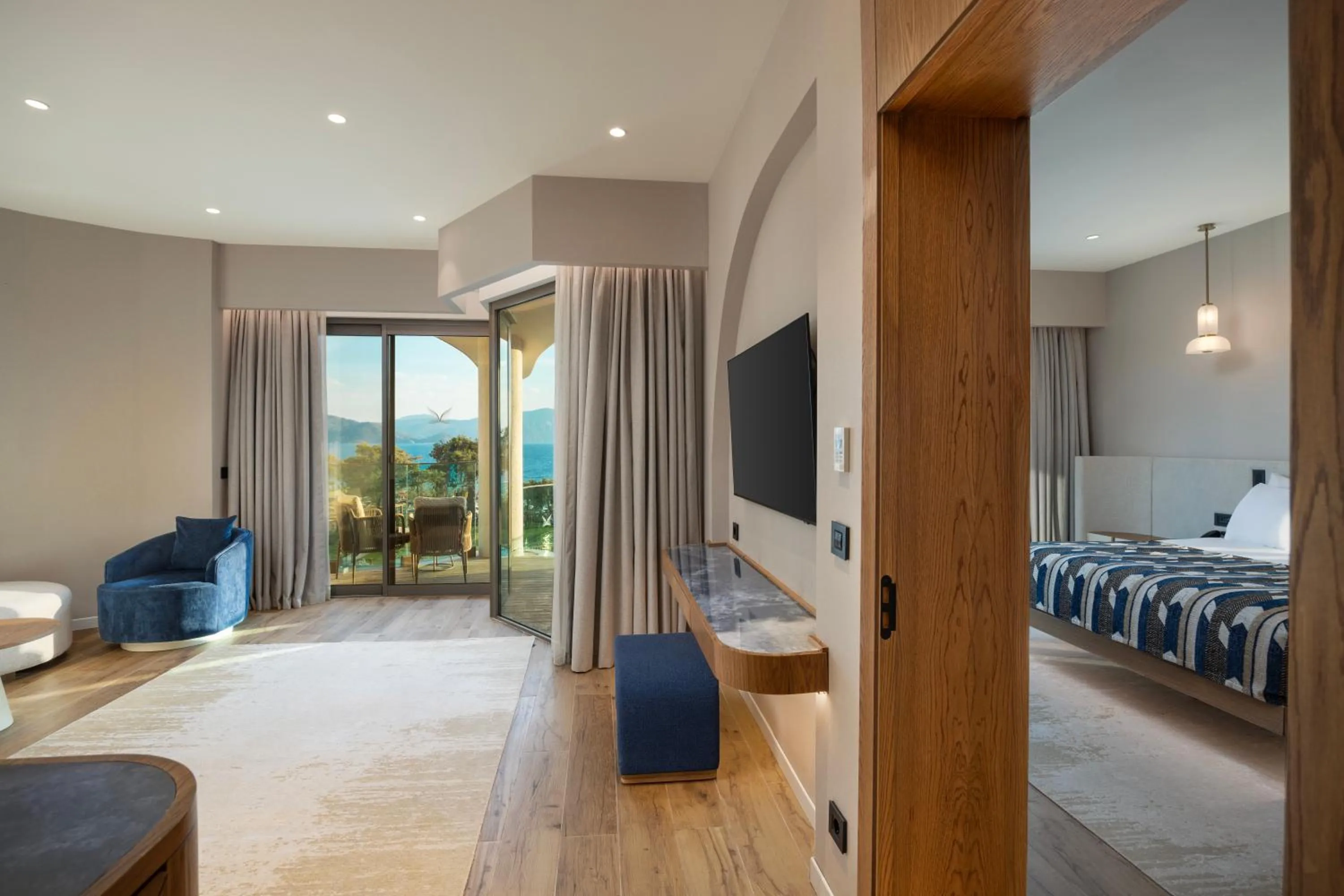 Living room, Bed in Liberty Signa