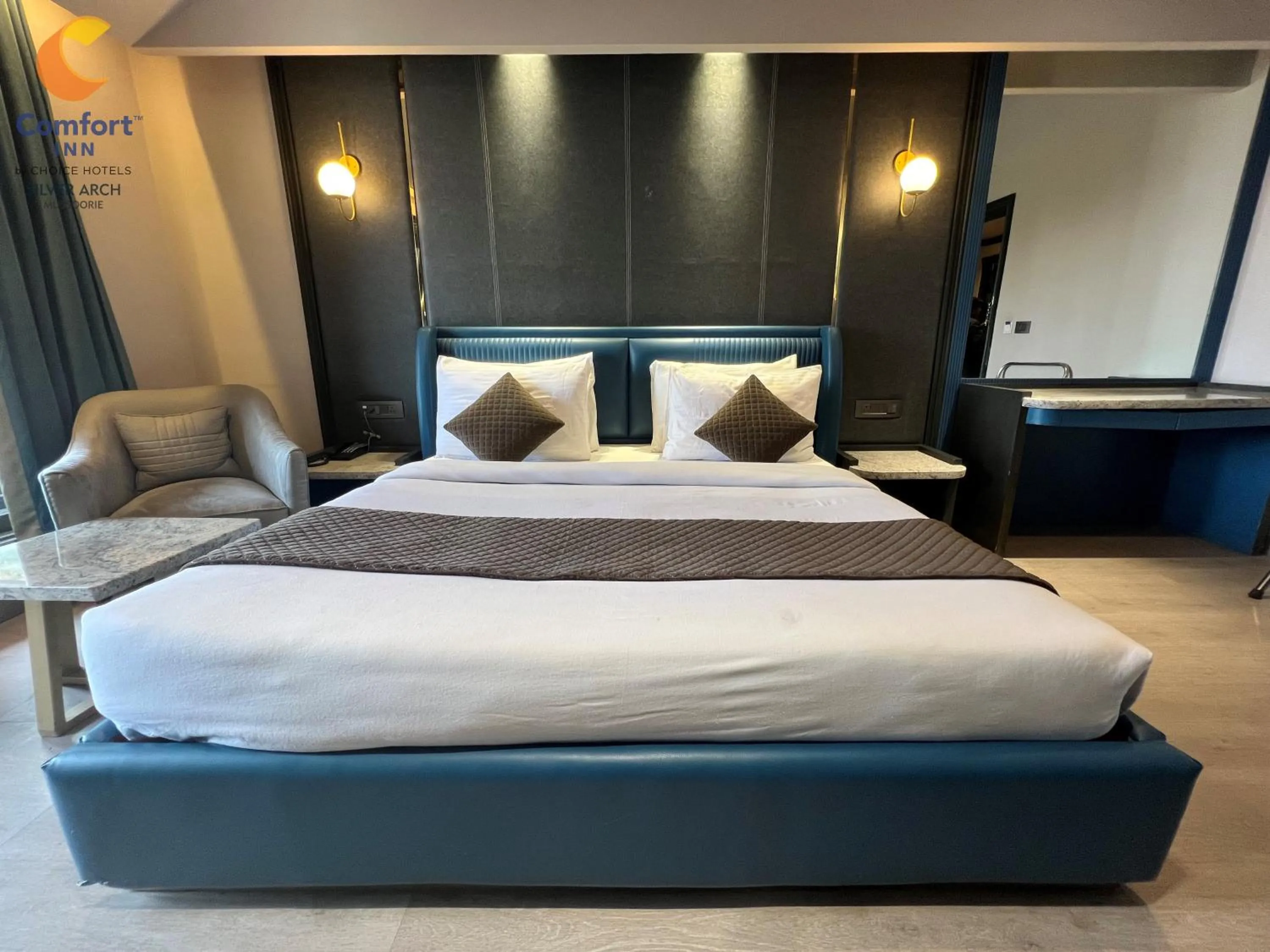 Bed in Comfort Inn Silver Arch Hotel, Mussoorie