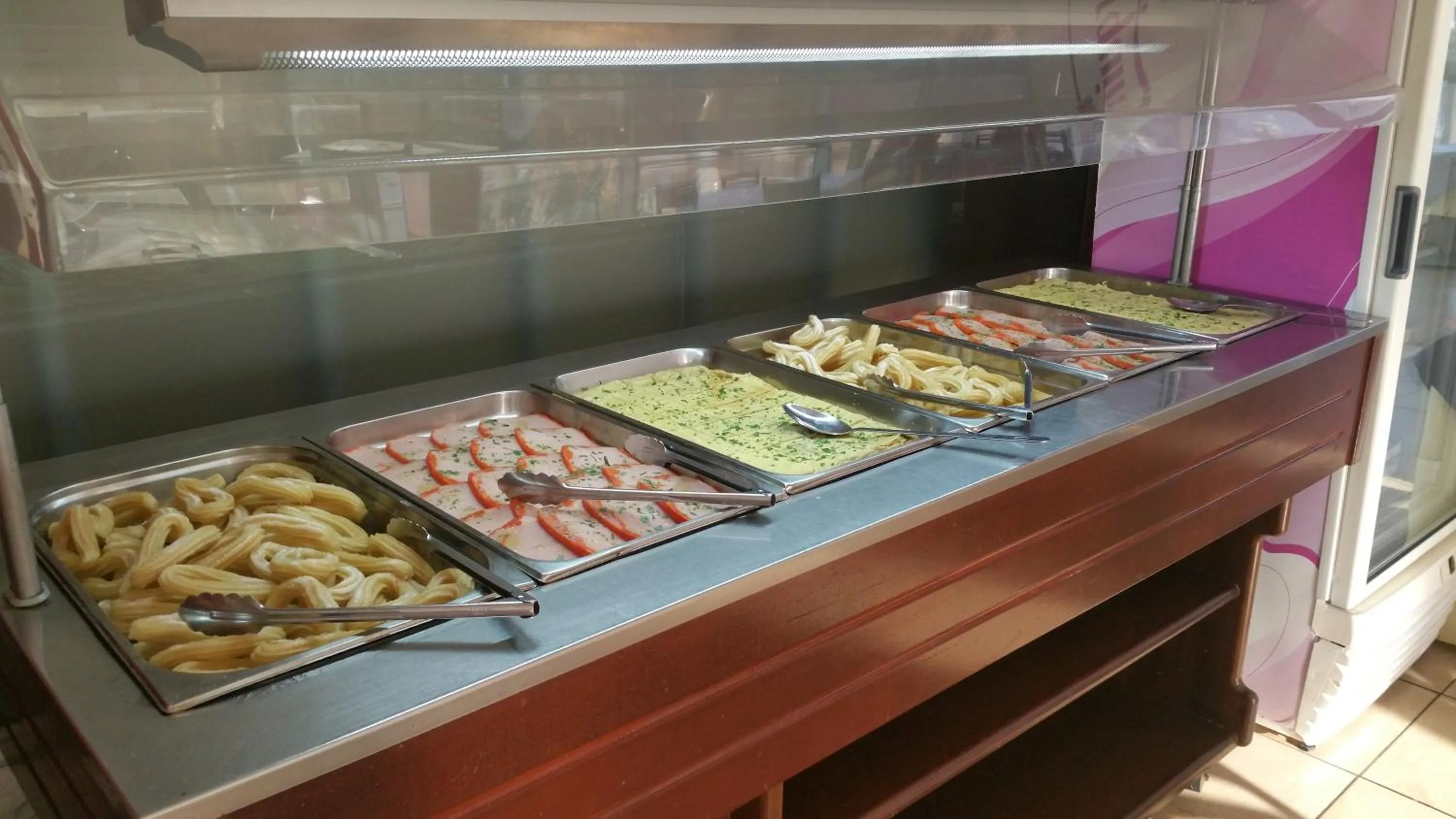 Buffet breakfast in Hotel Biarritz