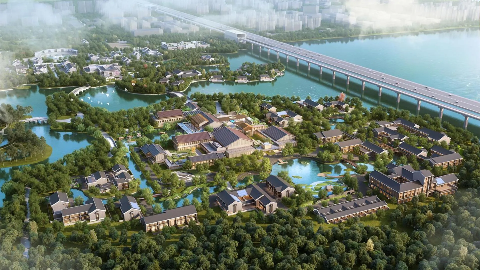 Bird's eye view in Homm Changchun Beihu