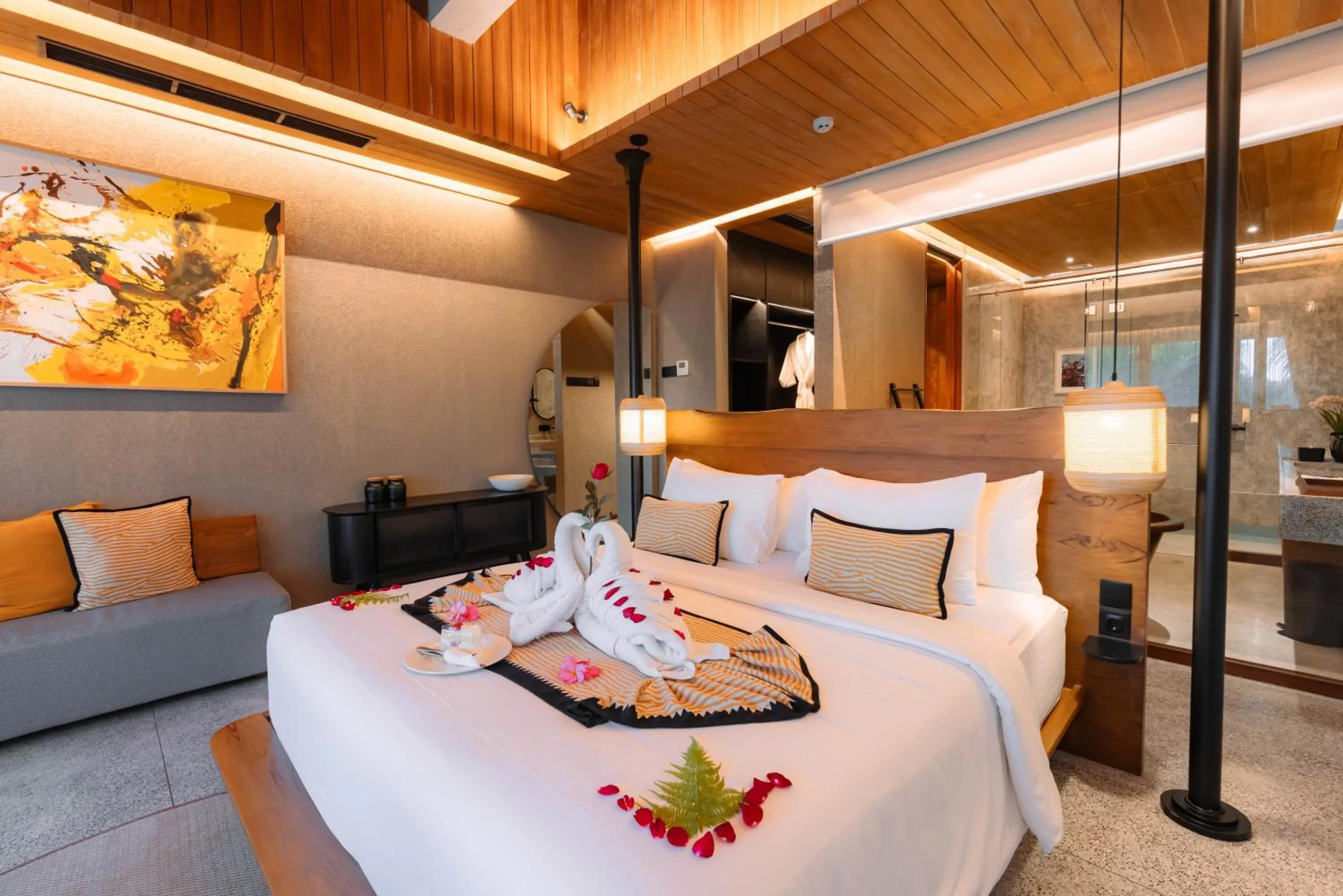 Decorative detail, Bed in The Kemilau Ubud