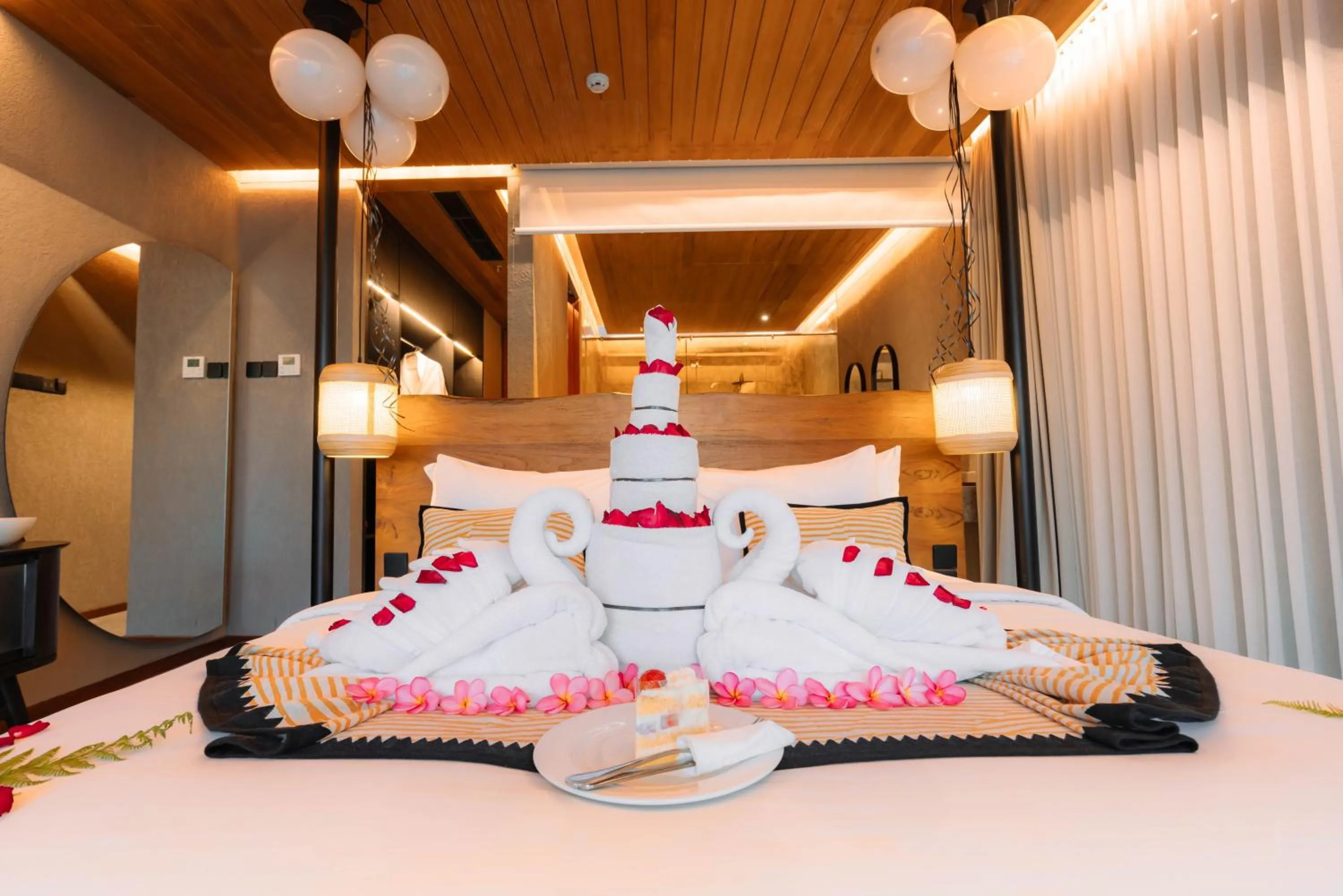 Decorative detail, Bed in The Kemilau Ubud