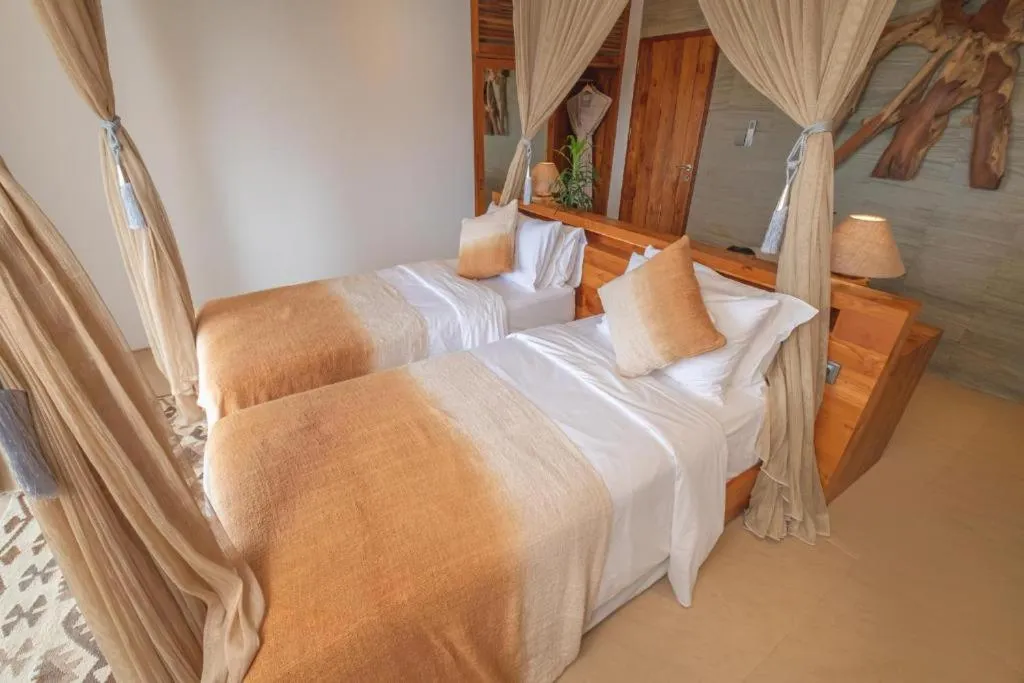 Bed in Villa Kalliste