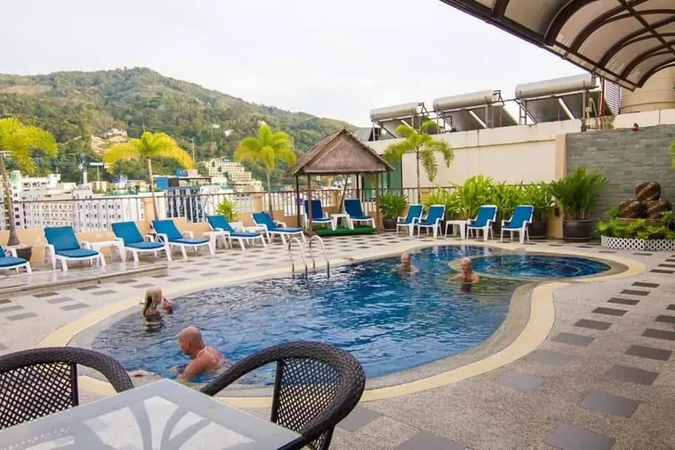 Patio in Patong Hemingways Hotel
