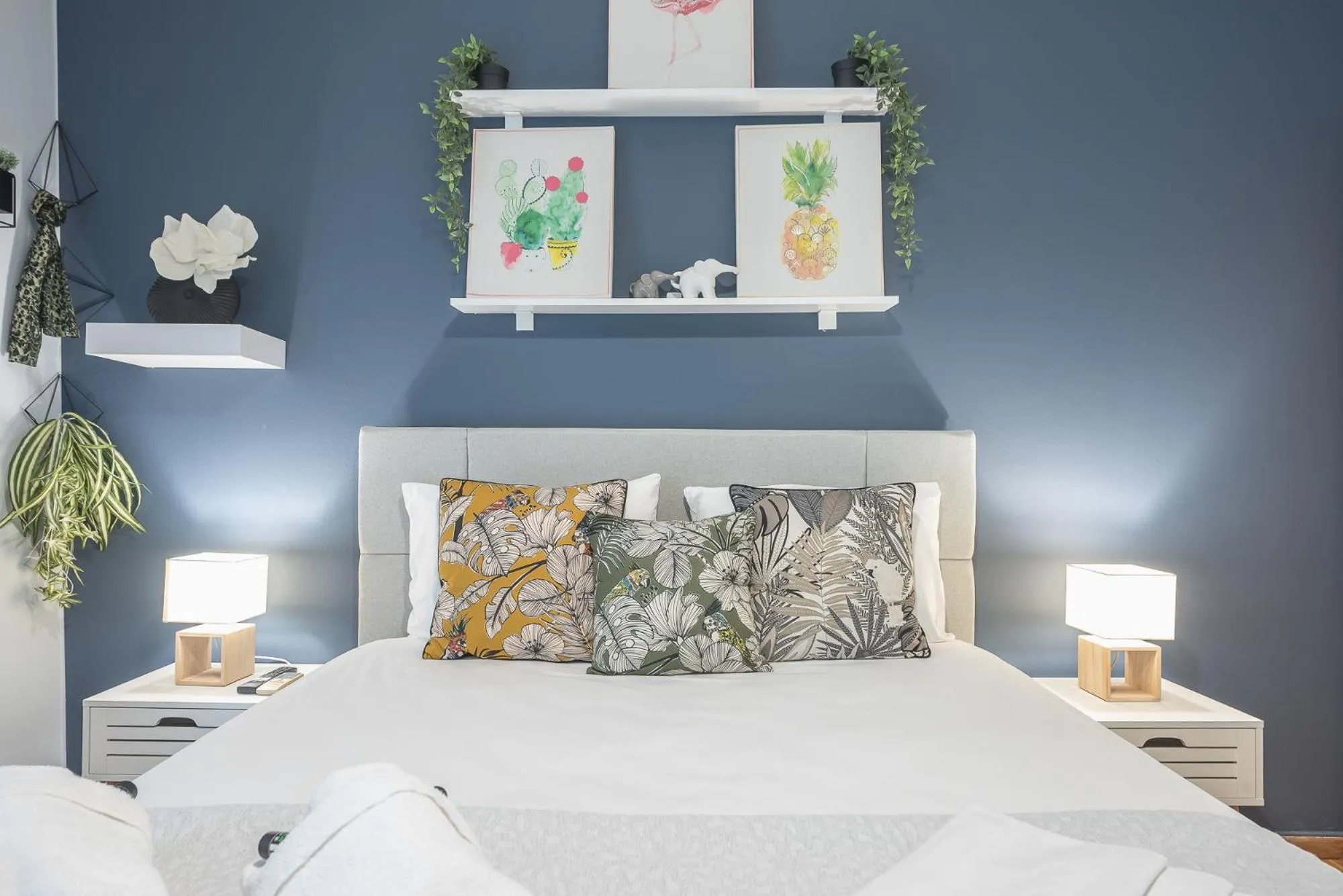 Bed in City Nest Apartment by Cloudkeys