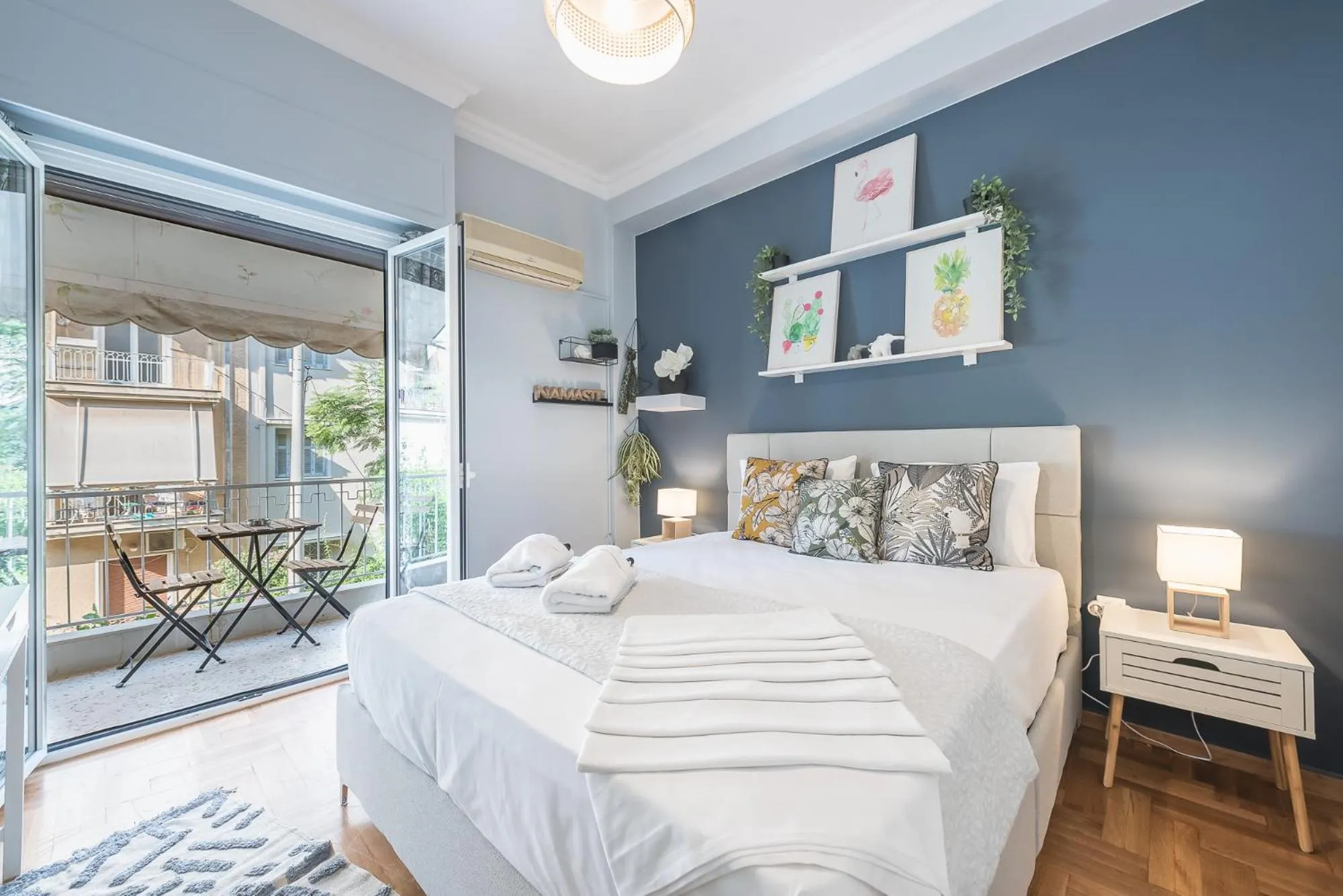 Bed in City Nest Apartment by Cloudkeys