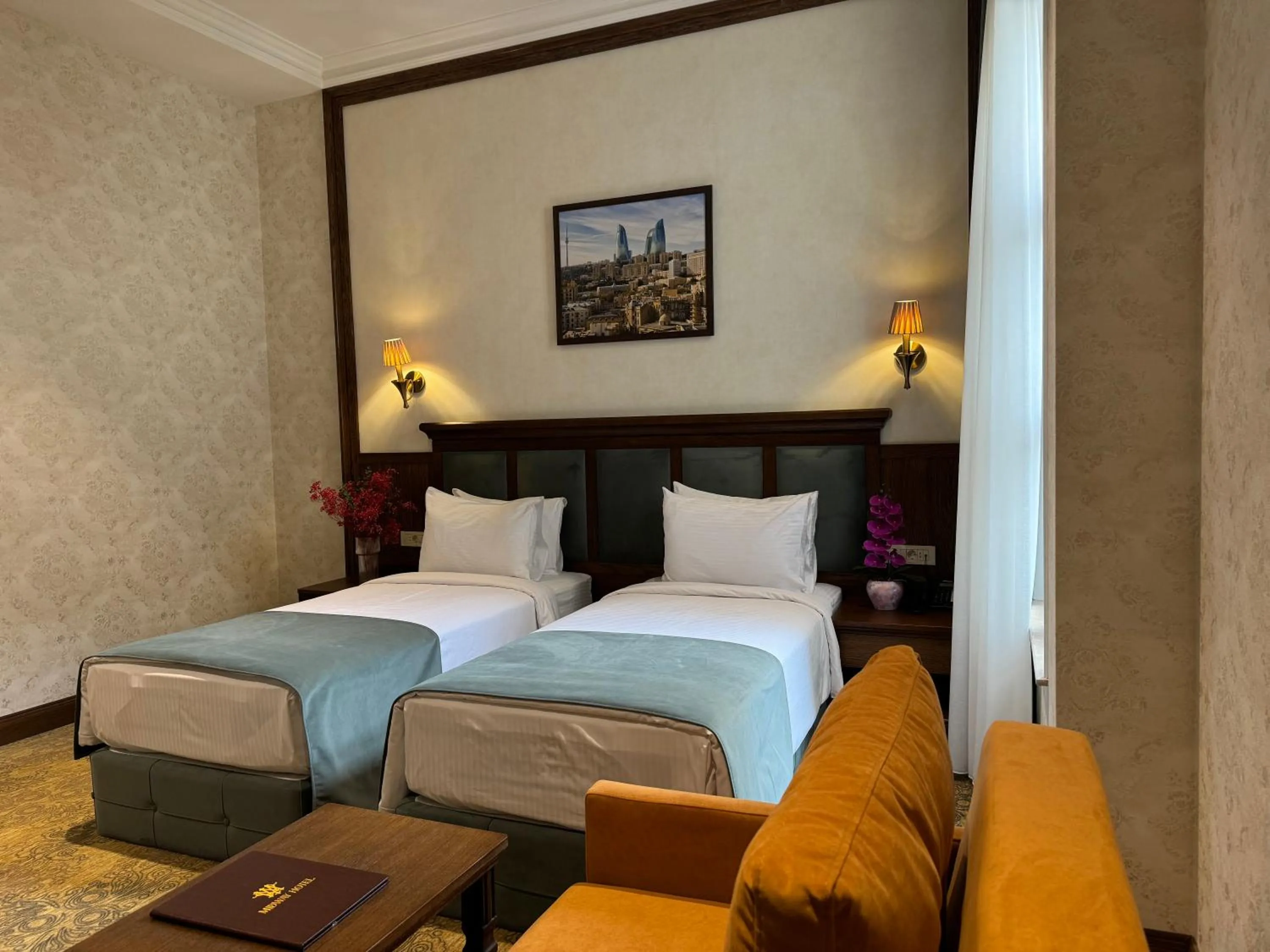 Bed in Midway Hotel Baku