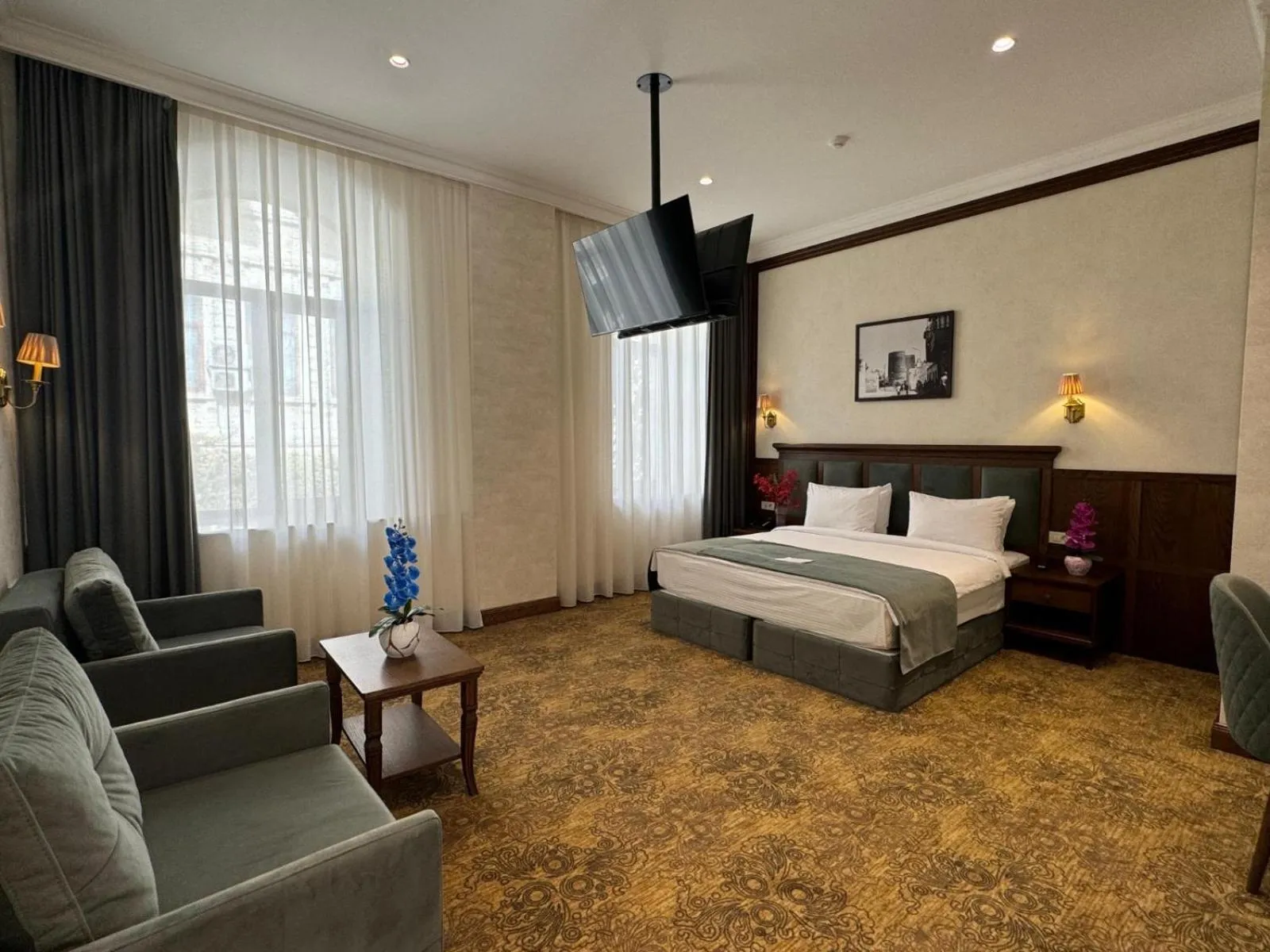 Bed in Midway Hotel Baku