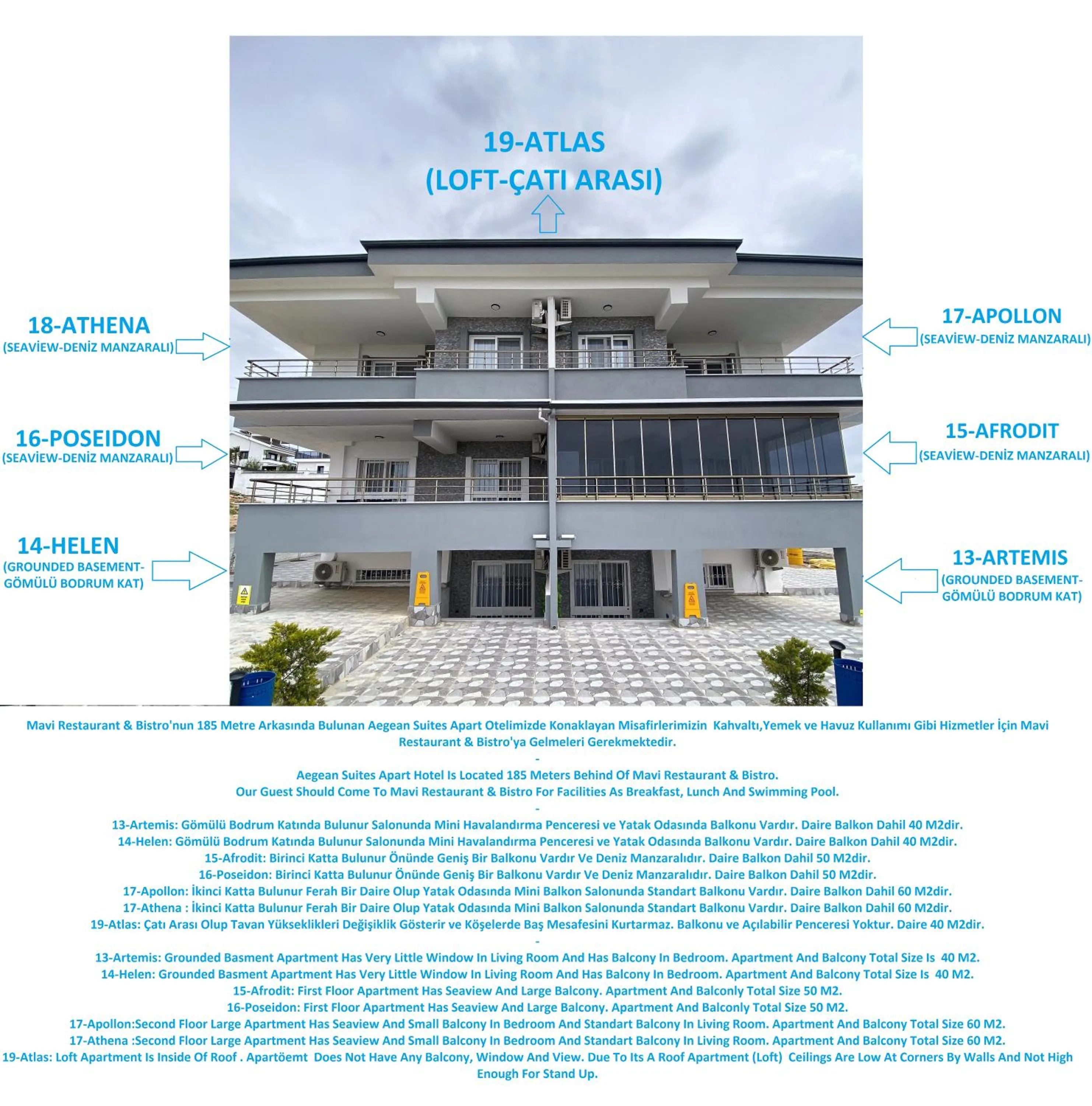 Patio in Mavi Restaurant & Apartments 3