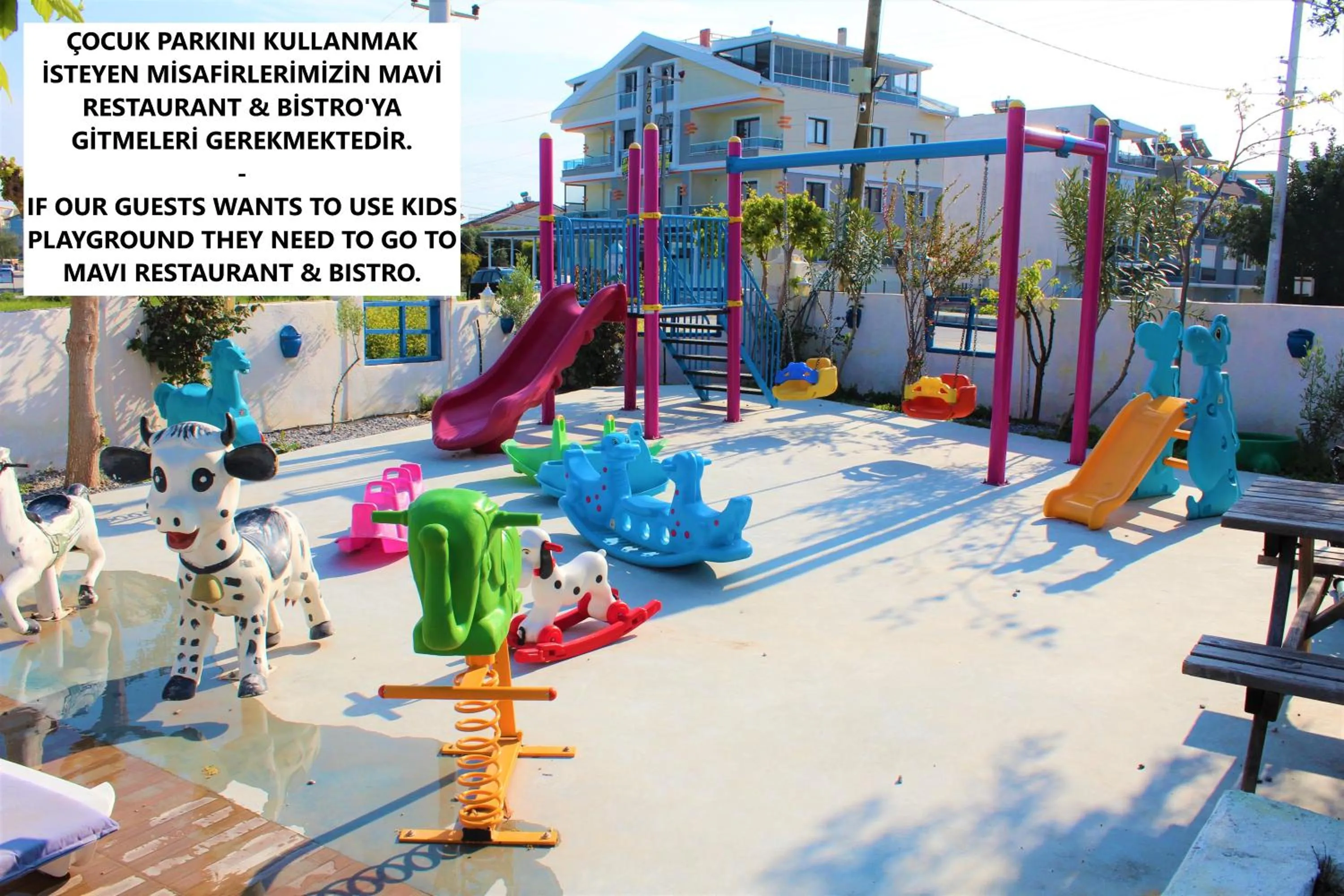 Children play ground in Mavi Restaurant & Apartments 3