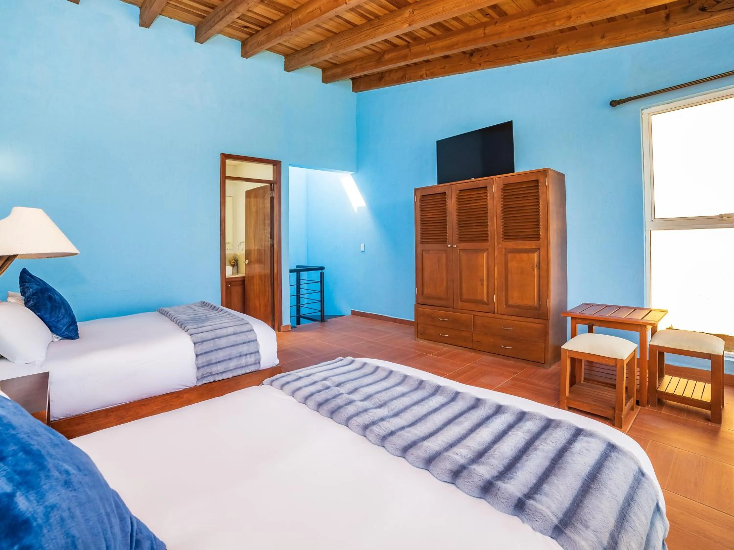 Bedroom, Bed in Hotel Campestre, Valle de Bravo