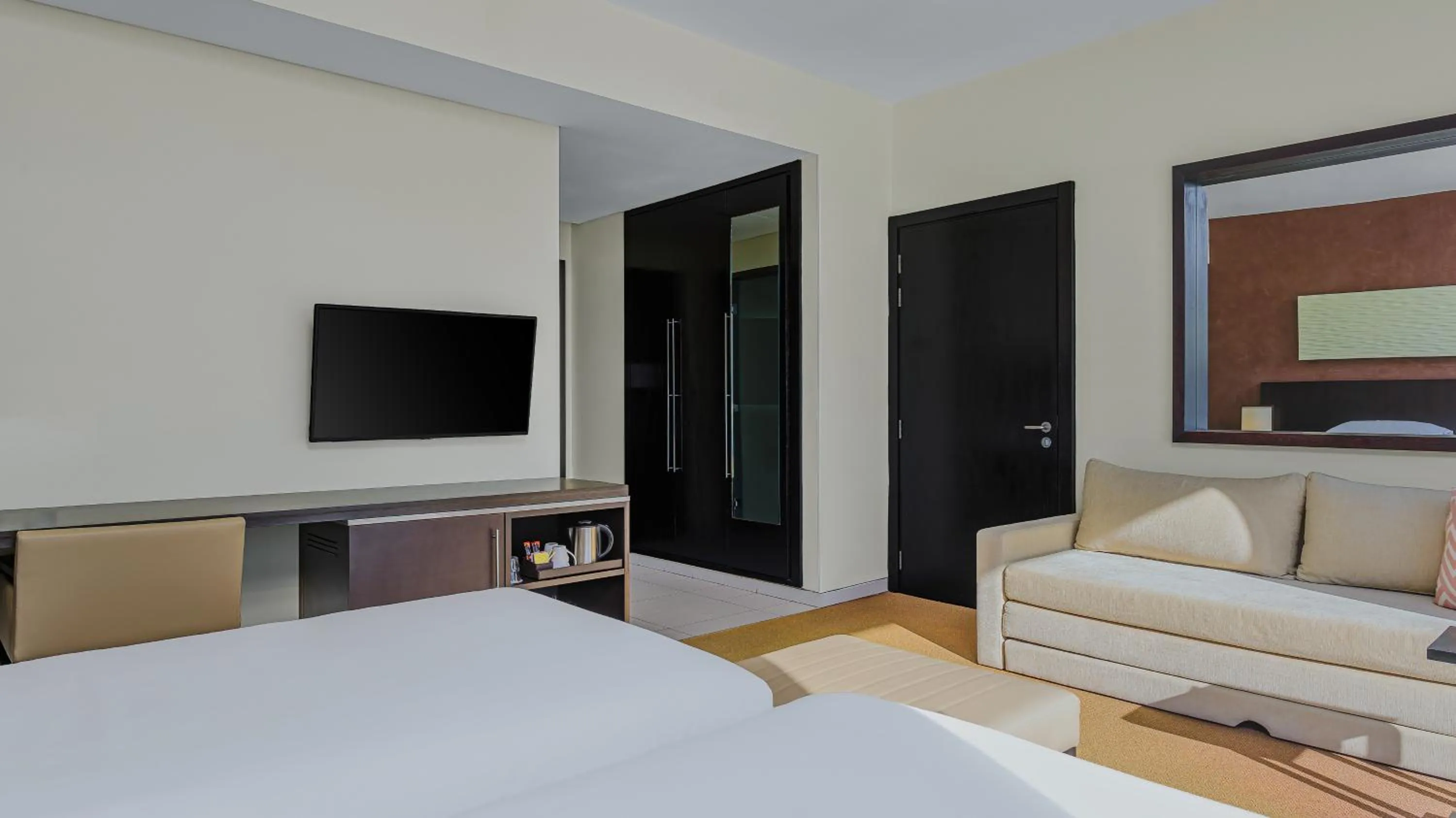 Communal lounge/ TV room, Bed in Hyatt Place Taghazout Bay