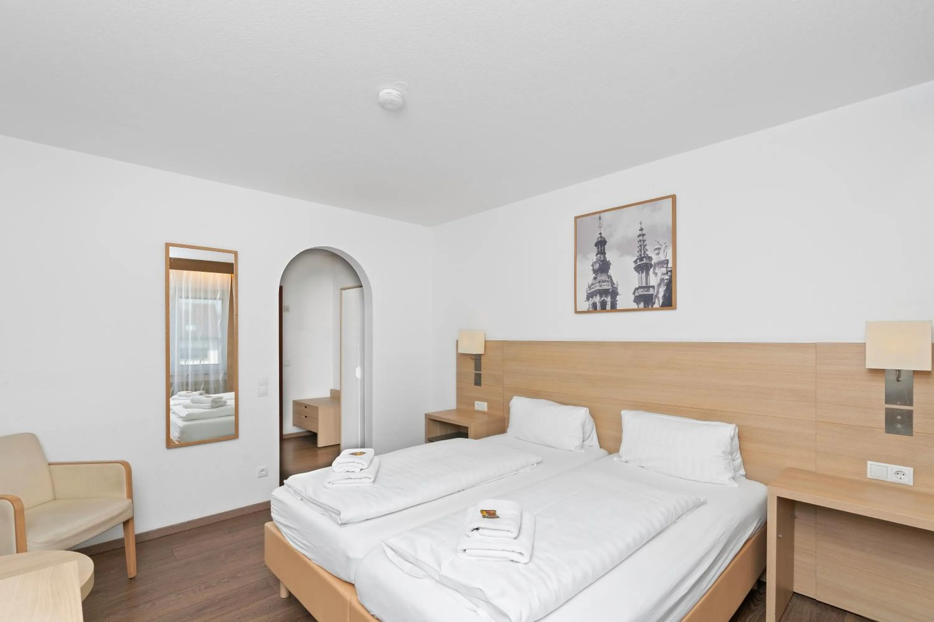 Bedroom, Bed in Hotel Adler