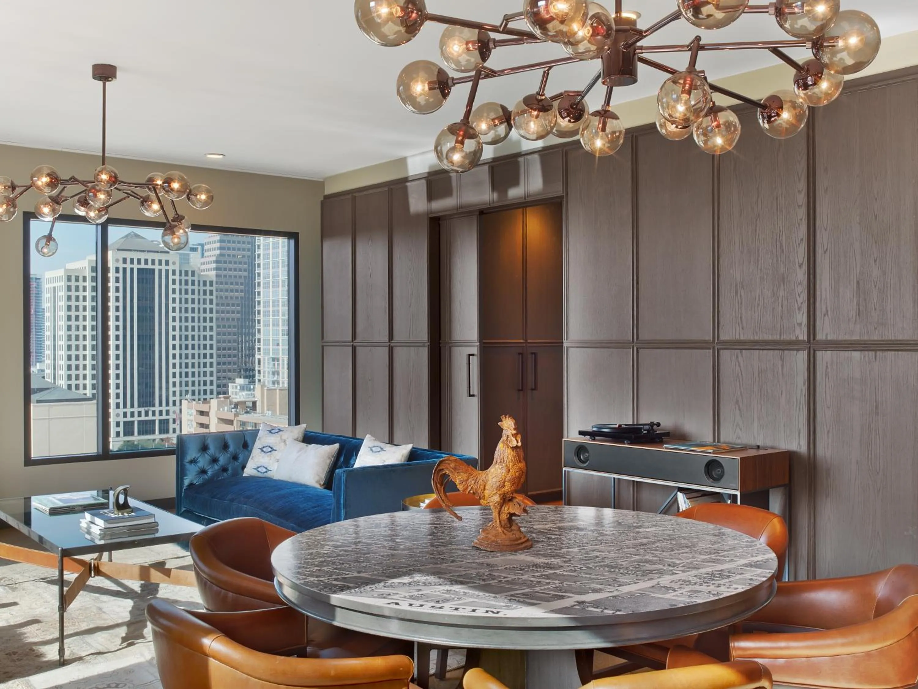 Living room in Hotel Van Zandt