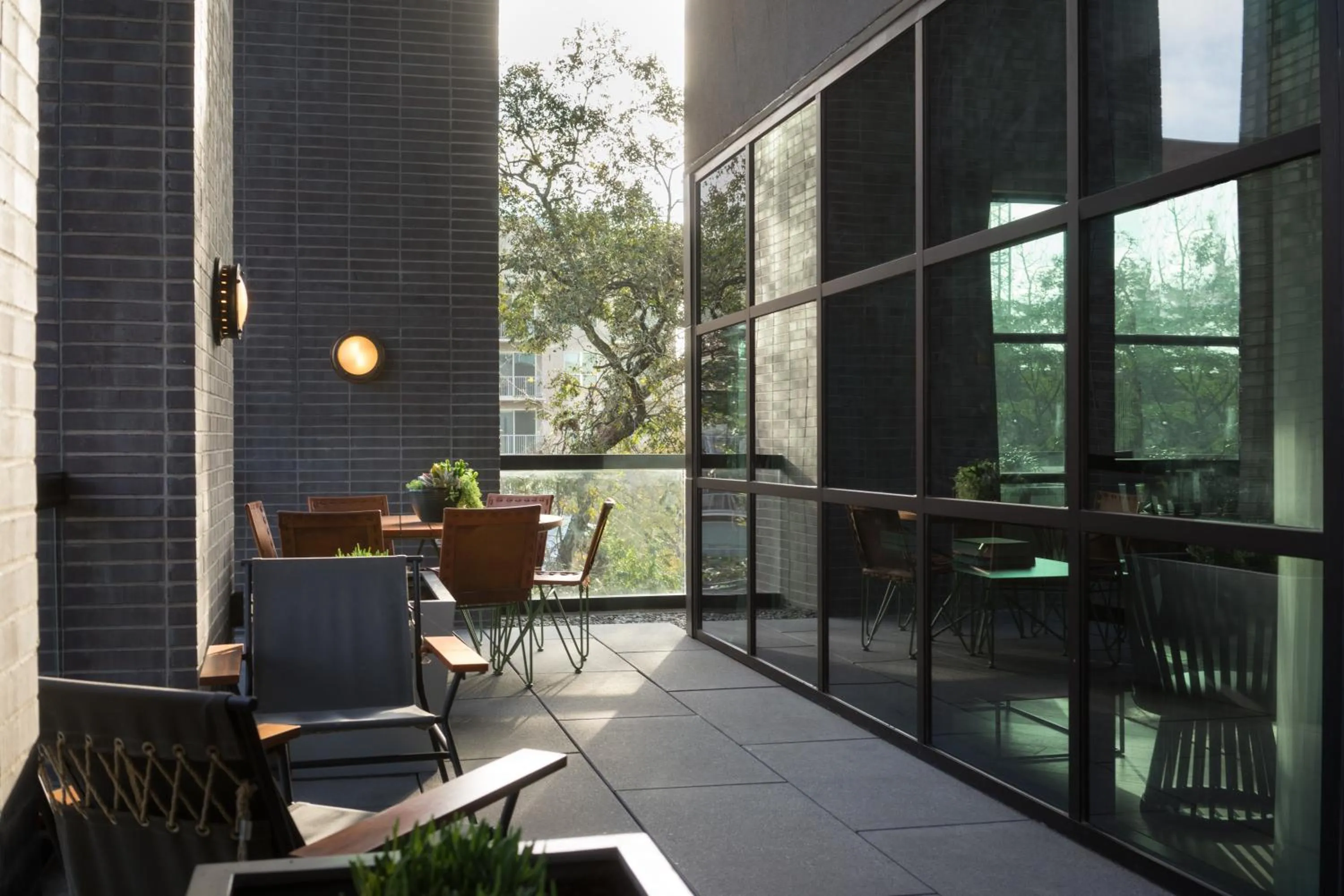 Balcony/Terrace in Hotel Van Zandt