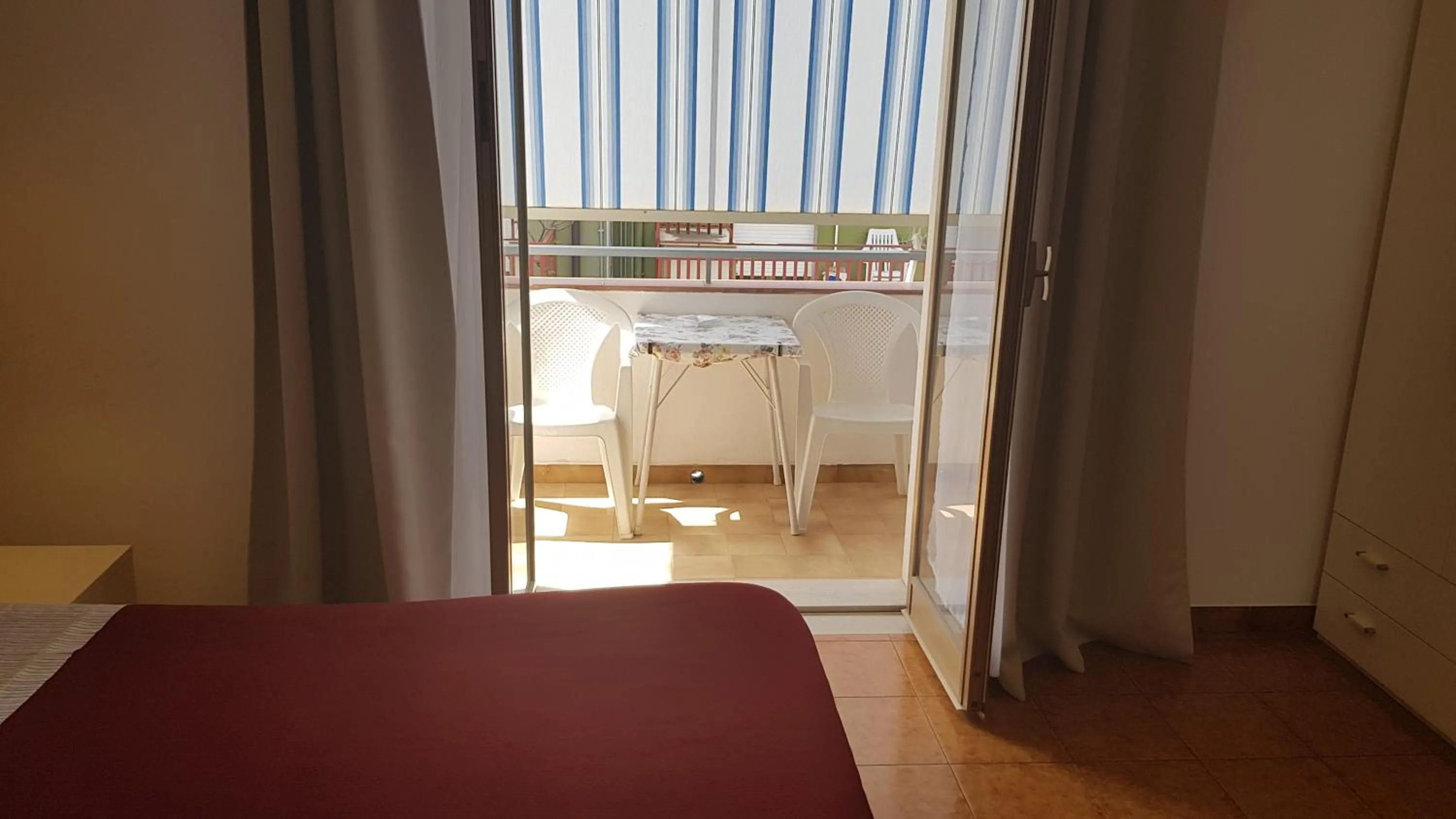 Balcony/Terrace, Bed in B&B Mimosa