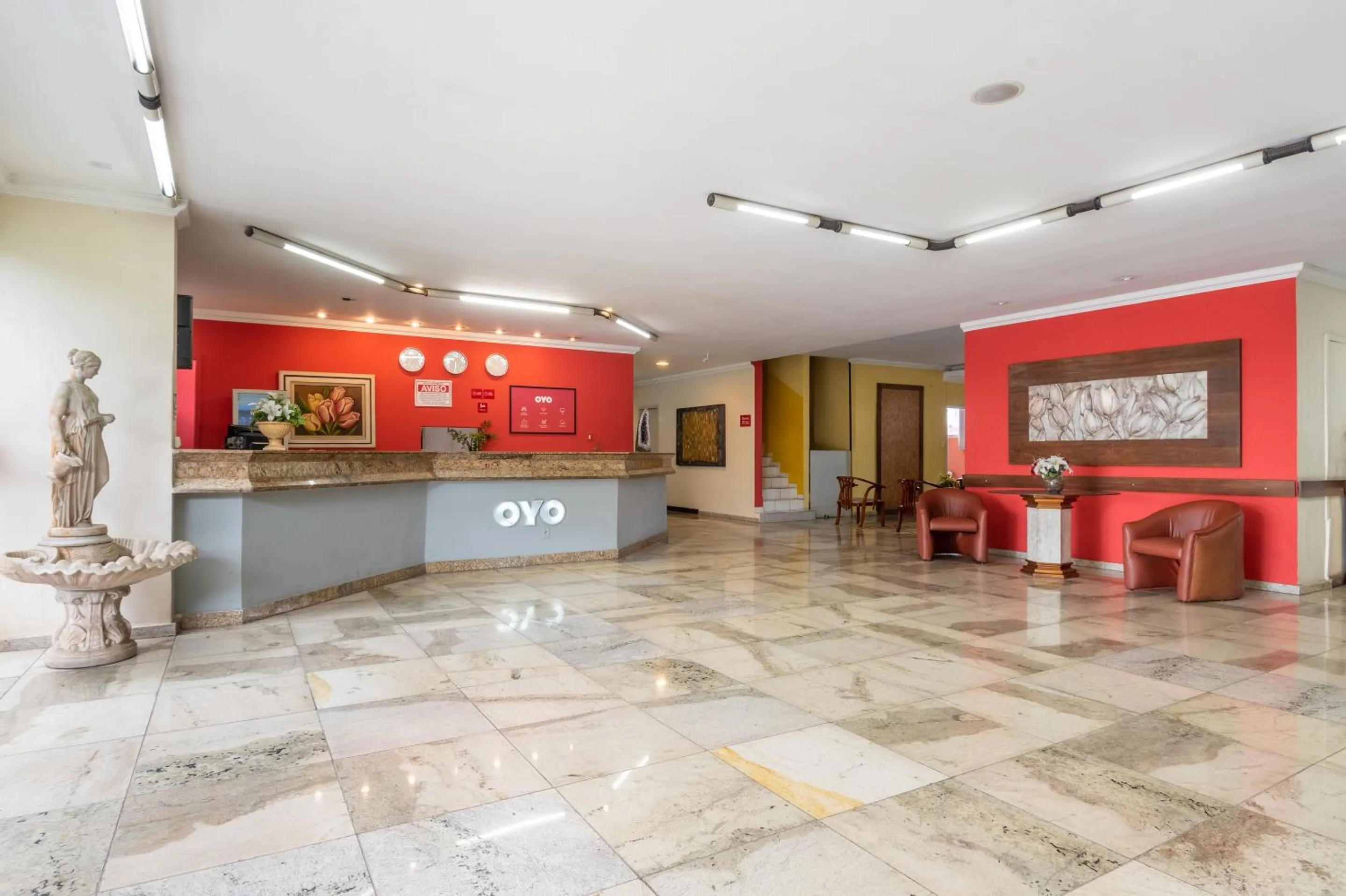 Lobby or reception in OYO Hotel L'Espace - Jaraguá Belo Horizonte