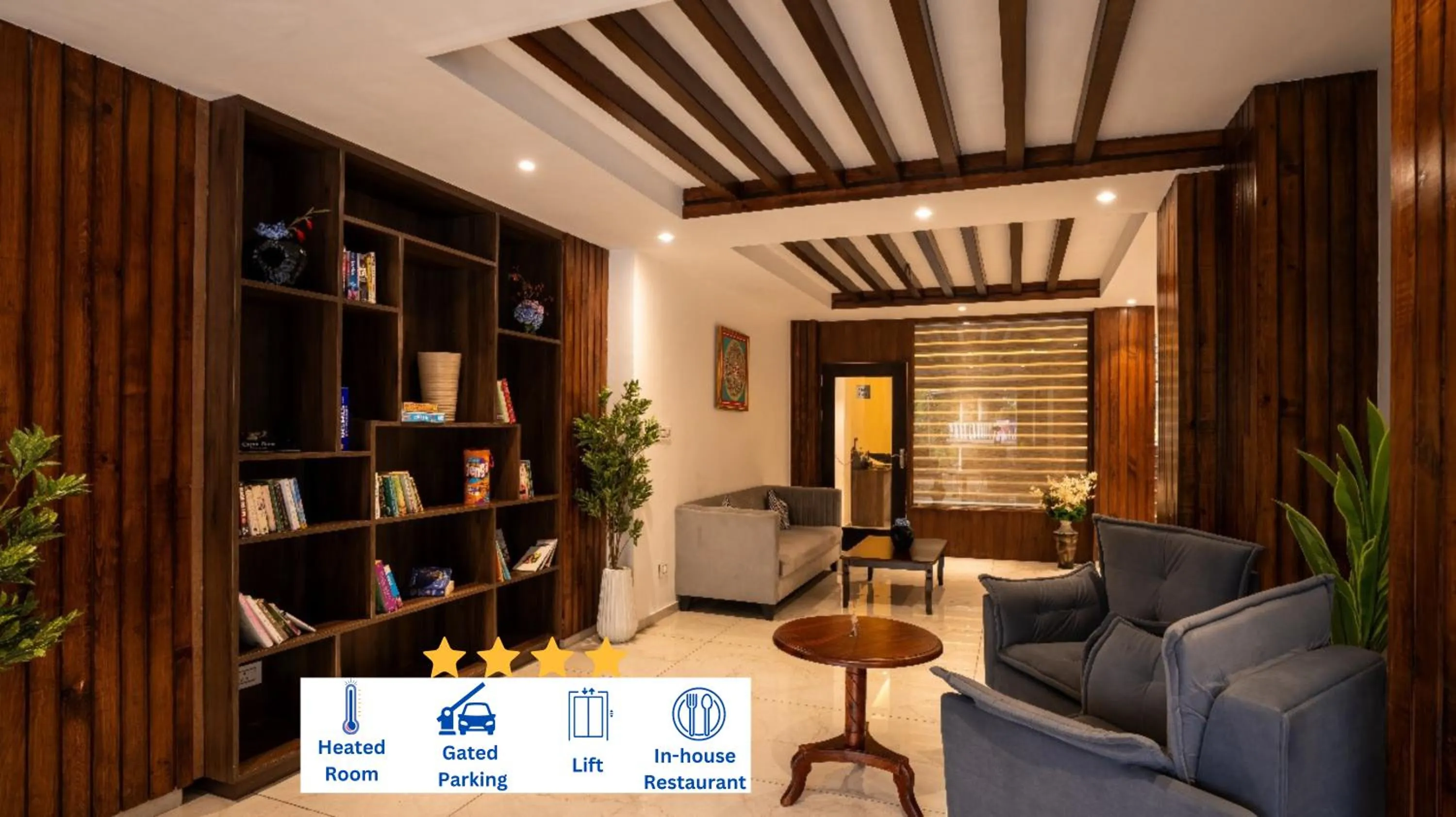 Lounge or bar in Alt Life Luxe - Himalayan Crown - Dharamkot Mcleodganj