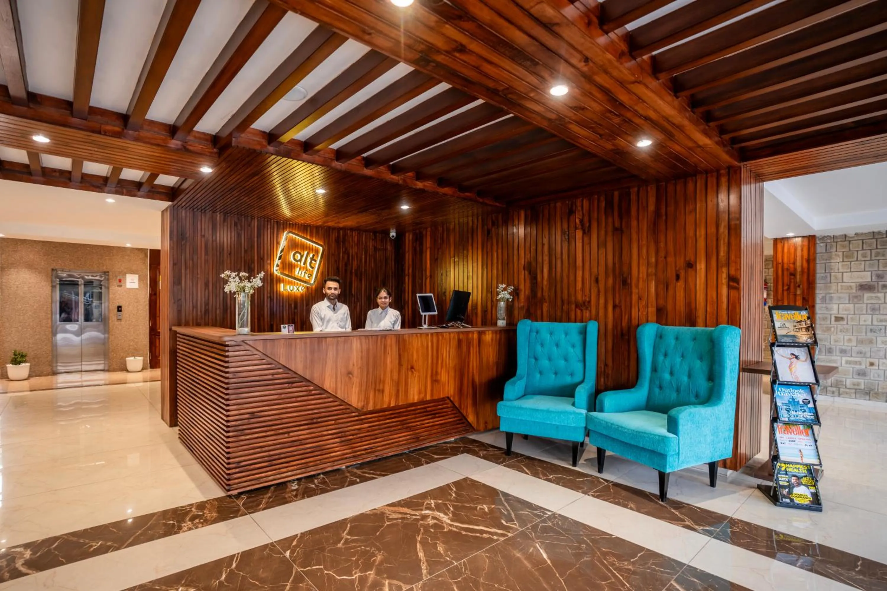 Lobby or reception in Alt Life Luxe - Himalayan Crown - Dharamkot Mcleodganj