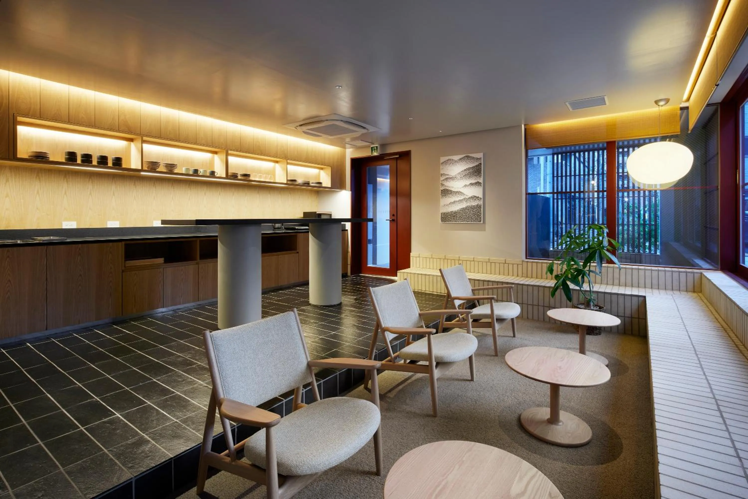 Seating area in Minn Asakusa Kuramae North