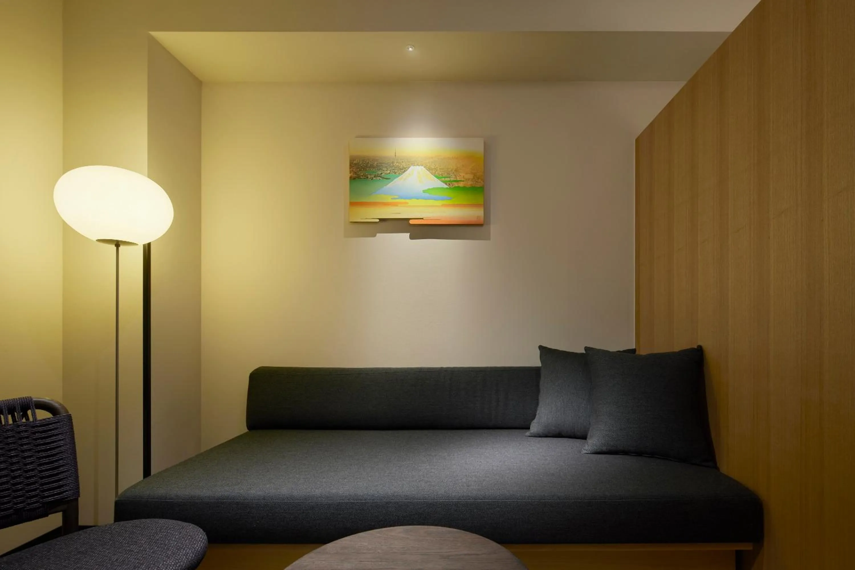 Seating area in Minn Asakusa Kuramae North