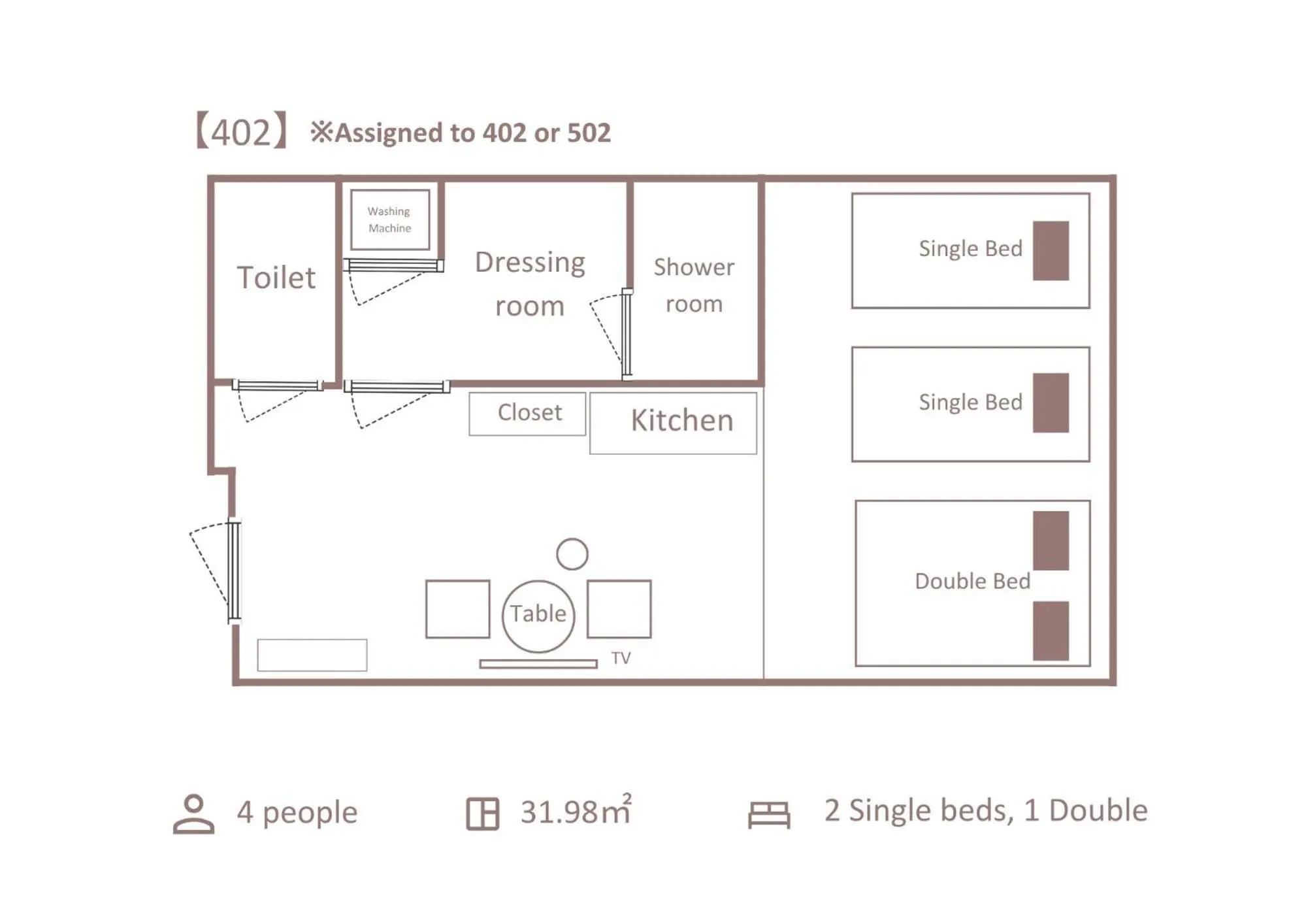 Floor plan in Minn Asakusa Kuramae North