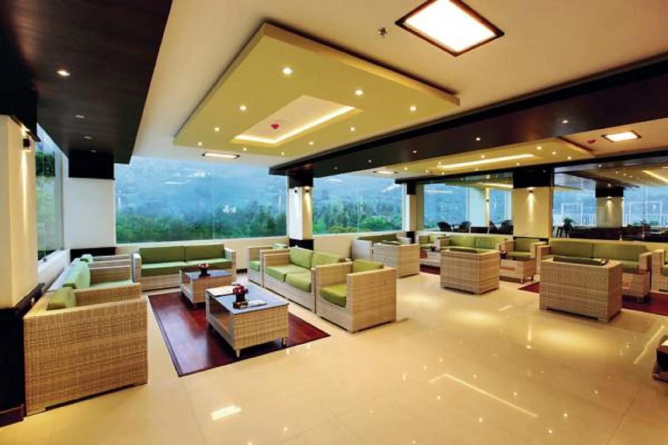 Communal lounge/ TV room in Gokulam Park Munnar