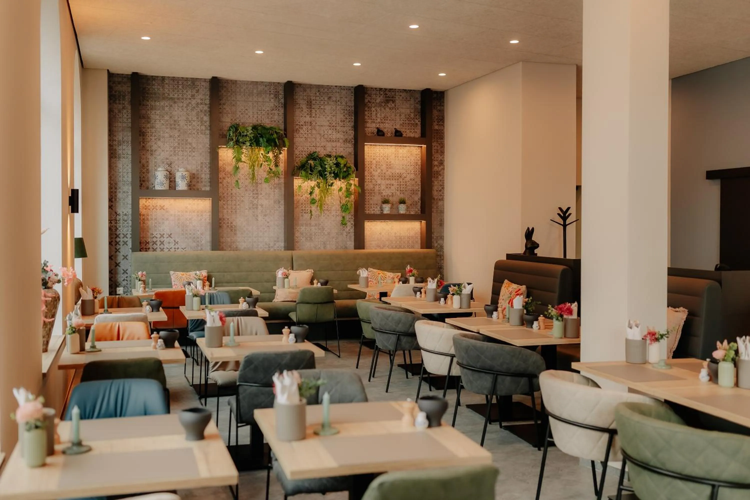 Seating area in Stadthöfe Rhede by Hackmann