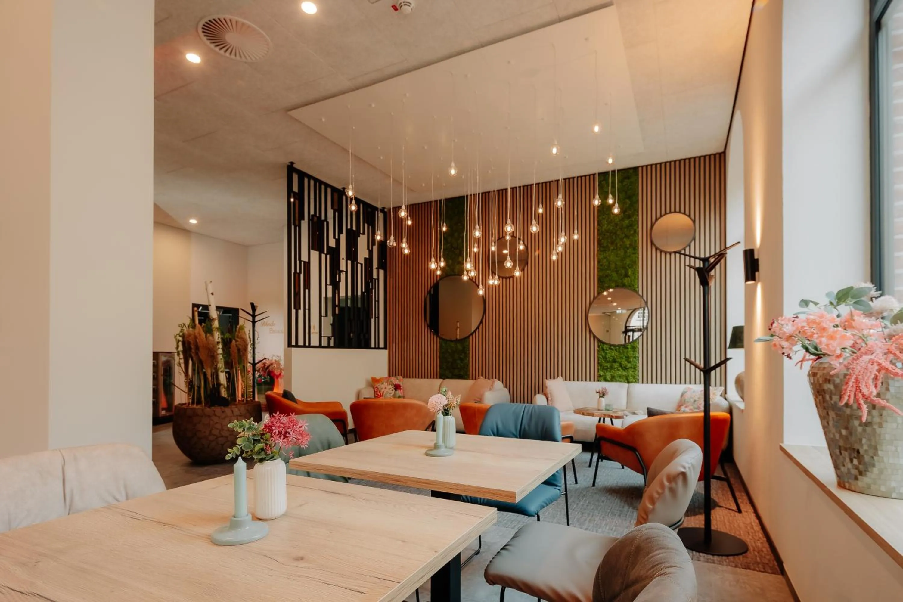 Seating area in Stadthöfe Rhede by Hackmann