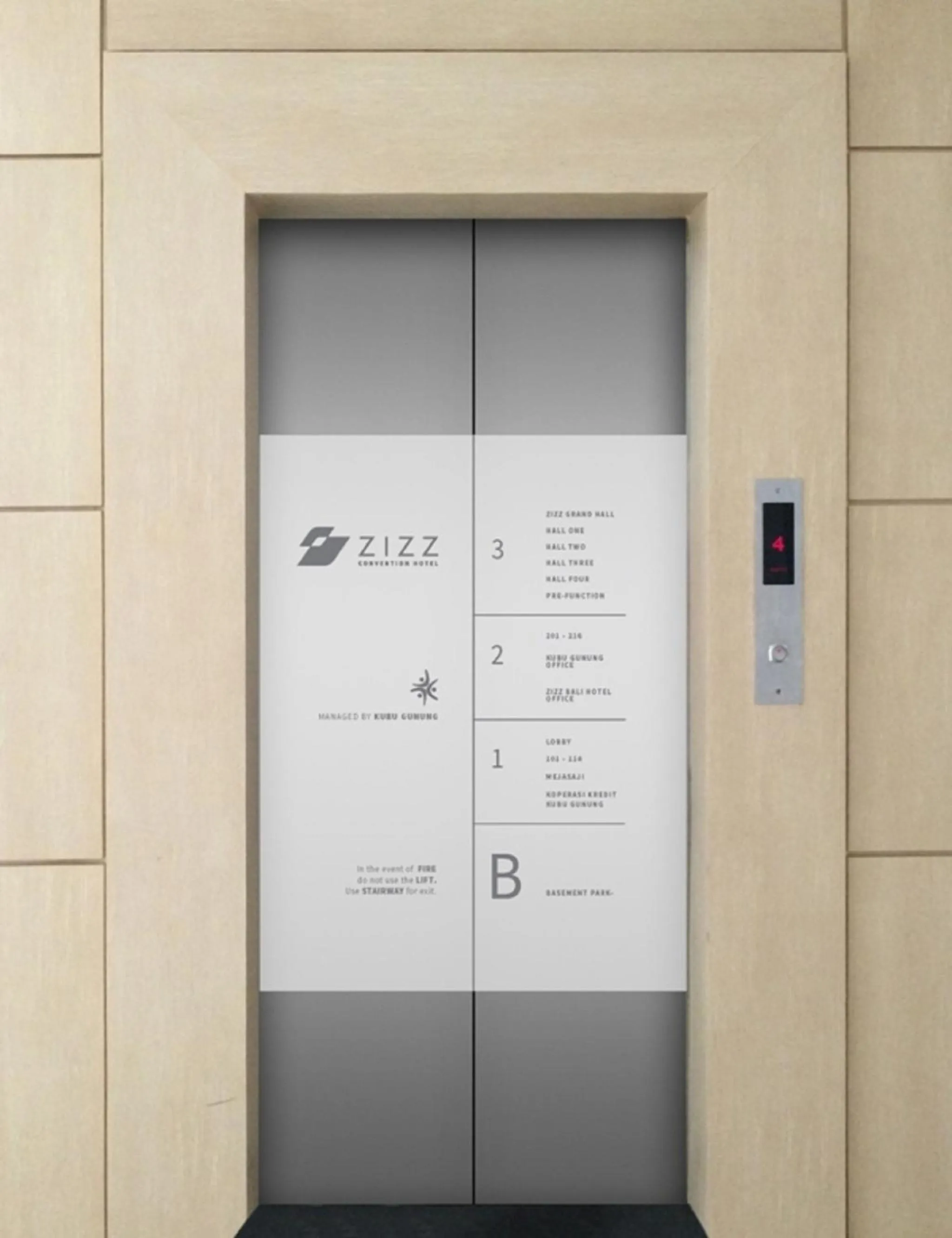 Decorative detail in Zizz Convention Hotel