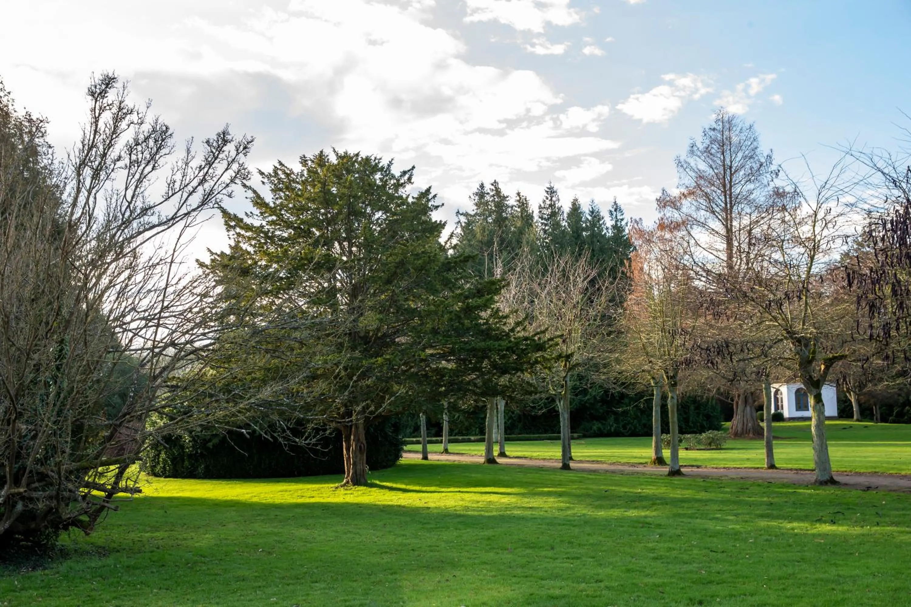 Garden in Fuglsang Herregaard Hotel