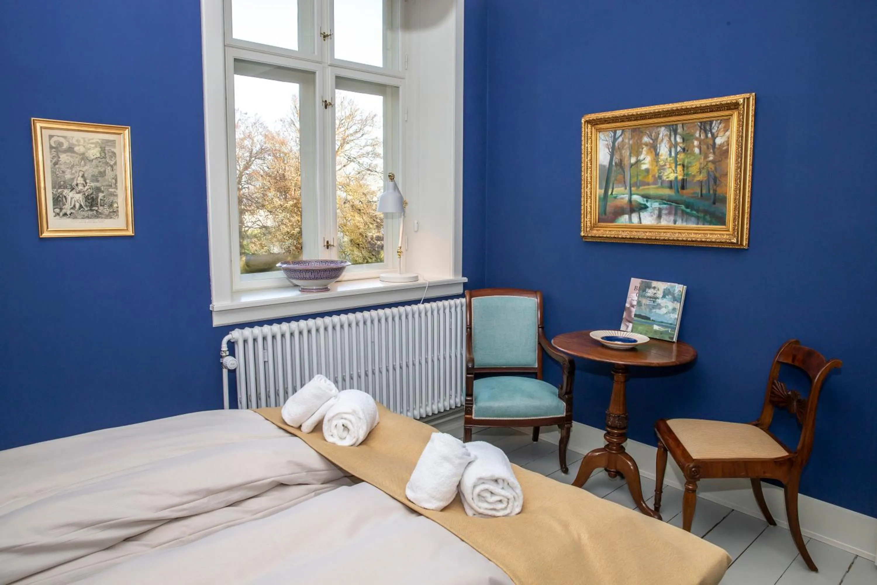 Decorative detail, Bed in Fuglsang Herregaard Hotel