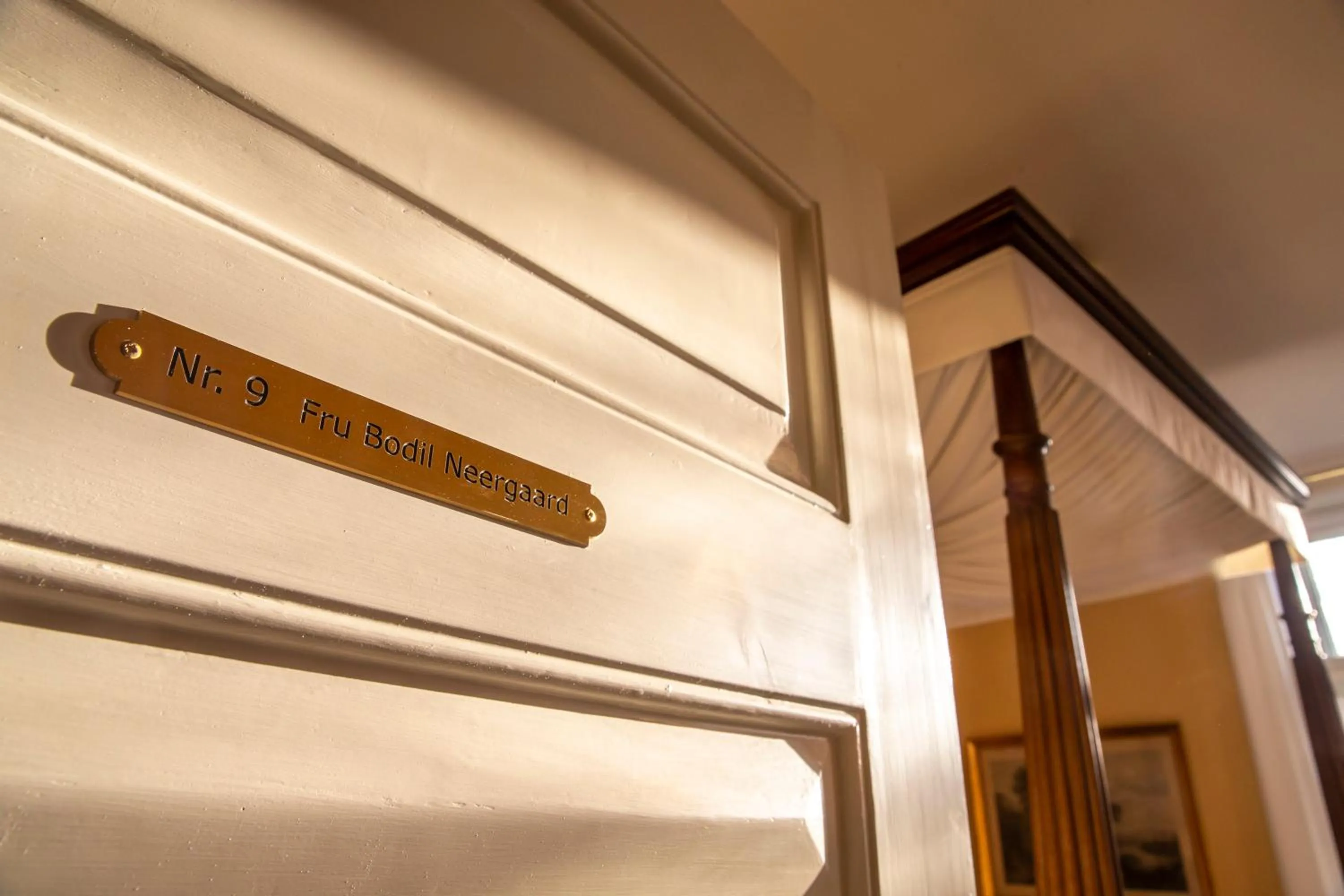 Decorative detail in Fuglsang Herregaard Hotel