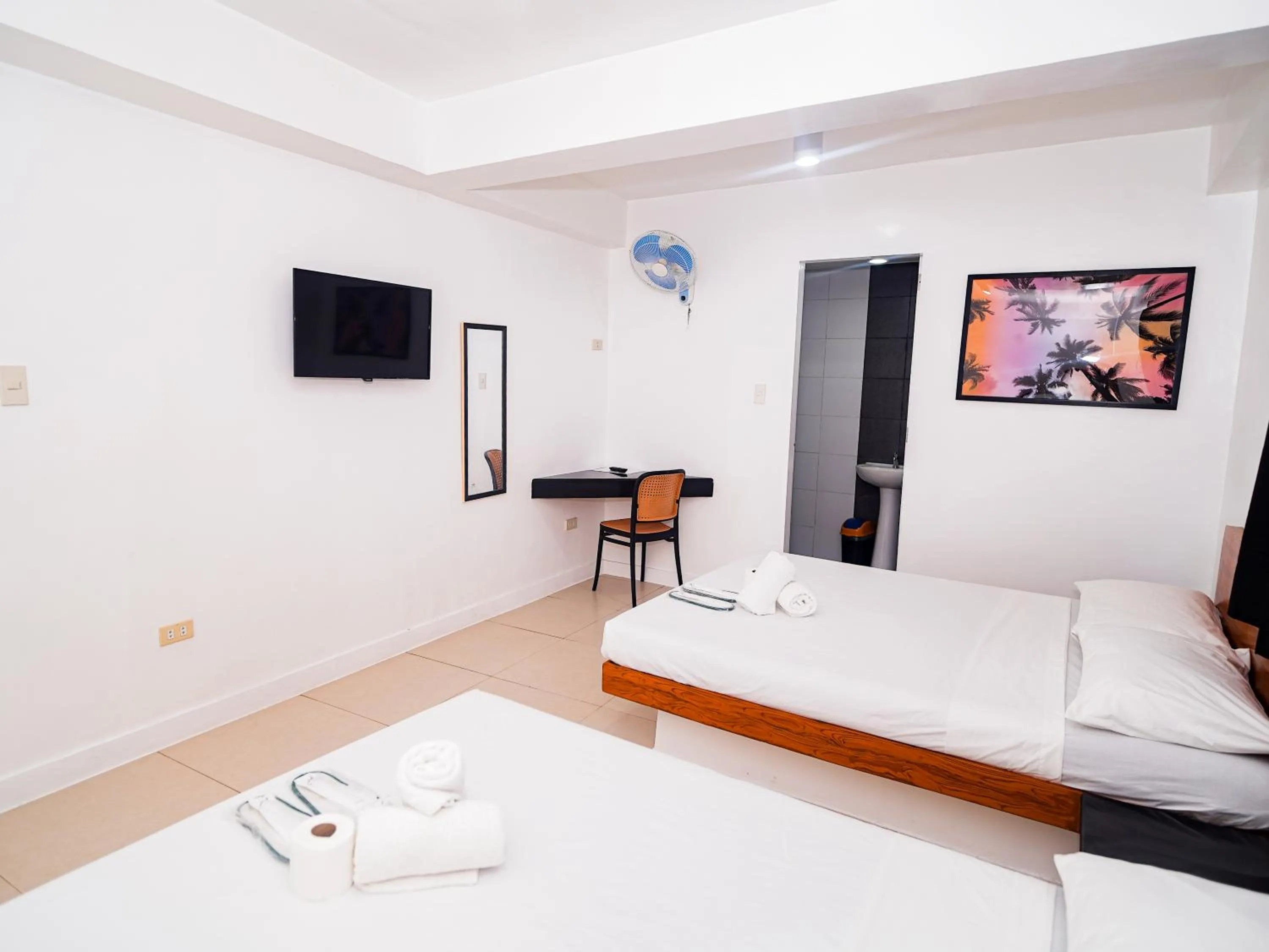 Bed in CJS Boracay Joint