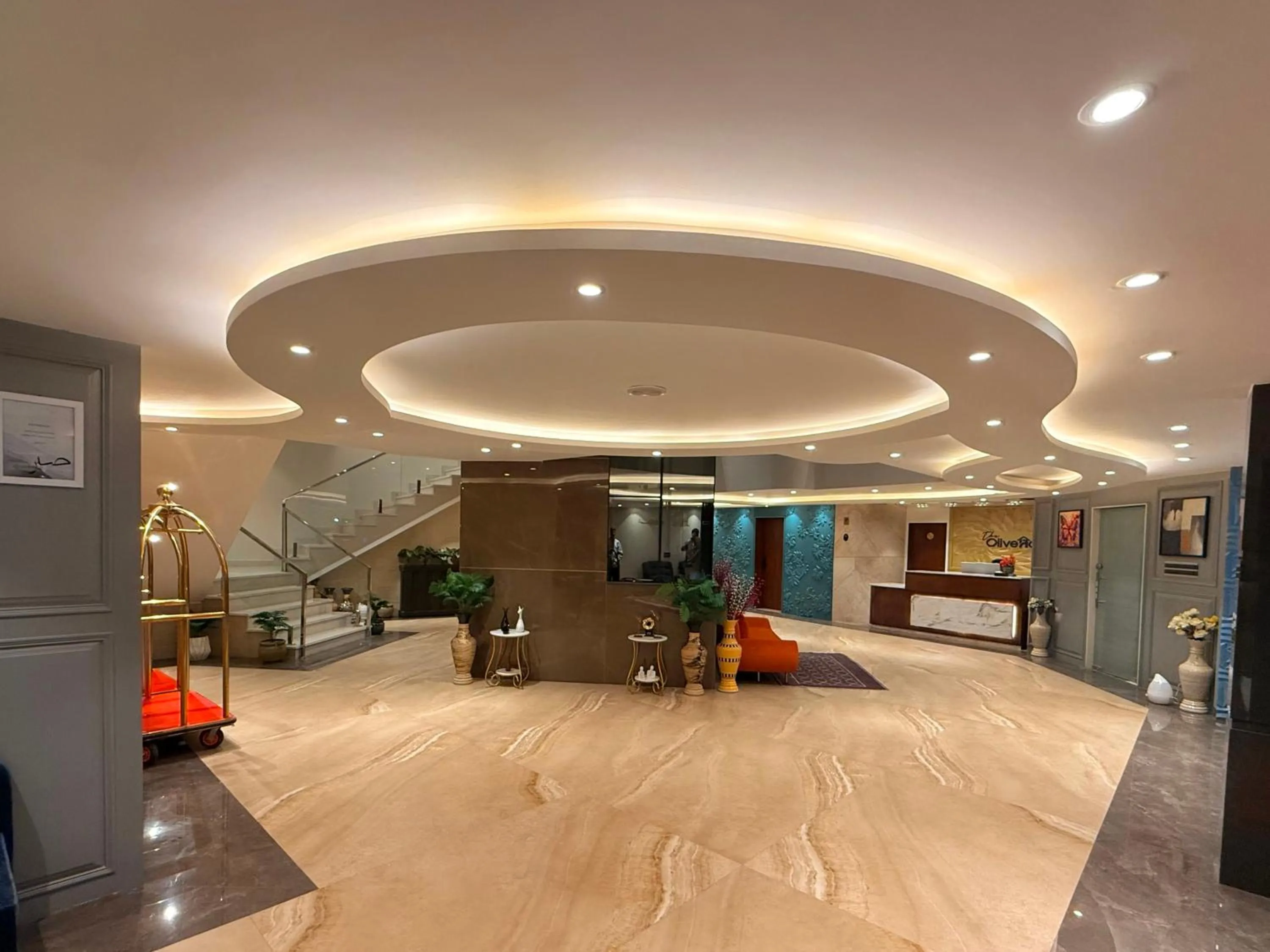 Lobby or reception in The Olive Hotel Srinagar