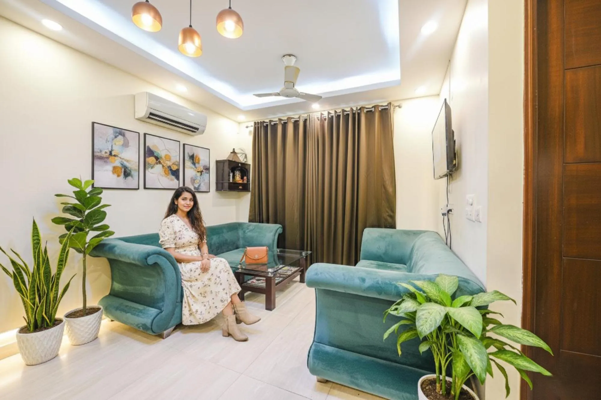Seating area in FabHotel AK Villa