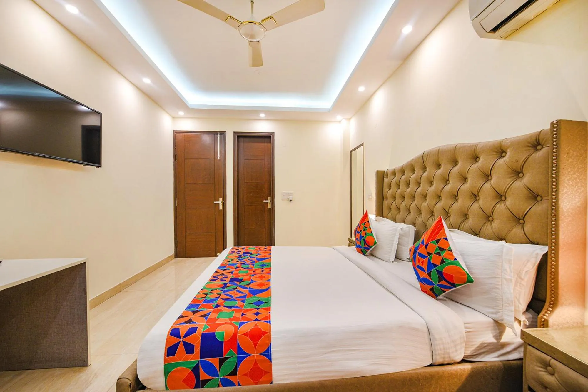 Bed in FabHotel AK Villa